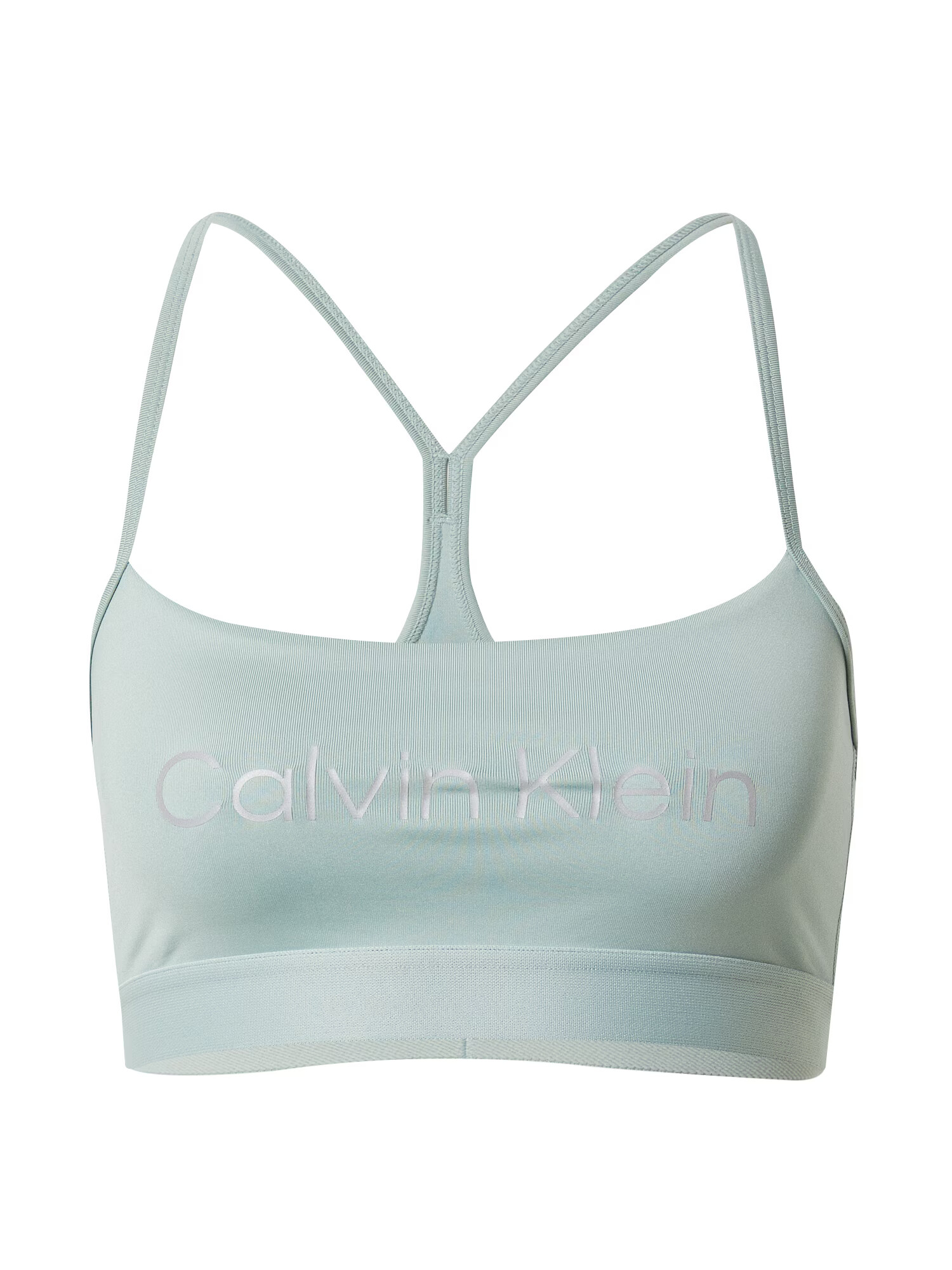 Calvin Klein Performance Športni nederček svetlo siva / pastelno zelena - Pepit.si