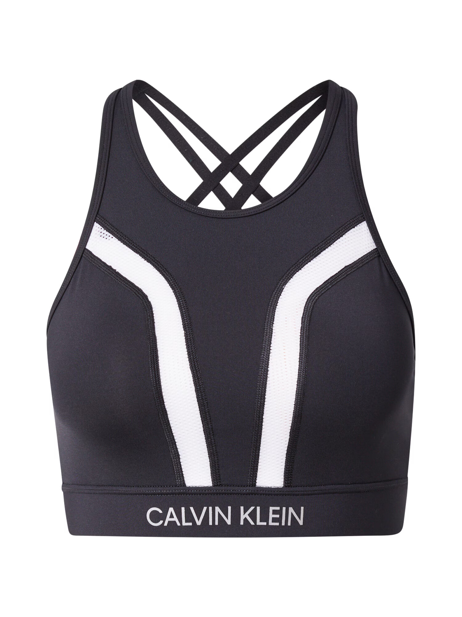 Calvin Klein Performance Športni nederček 'WO' bela / črna - Pepit.si