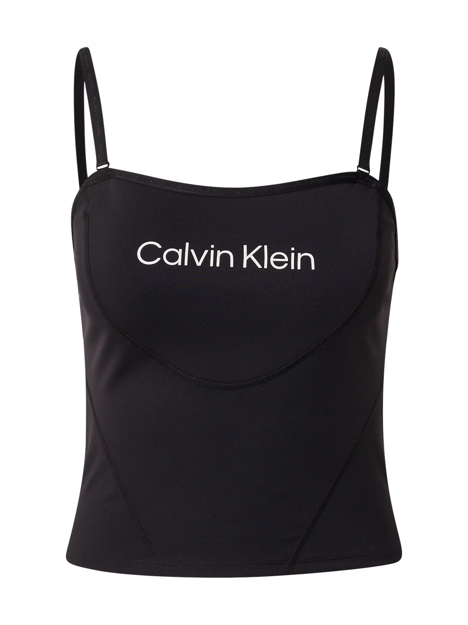 Calvin Klein Performance Športni top 'WO' črna / bela - Pepit.si