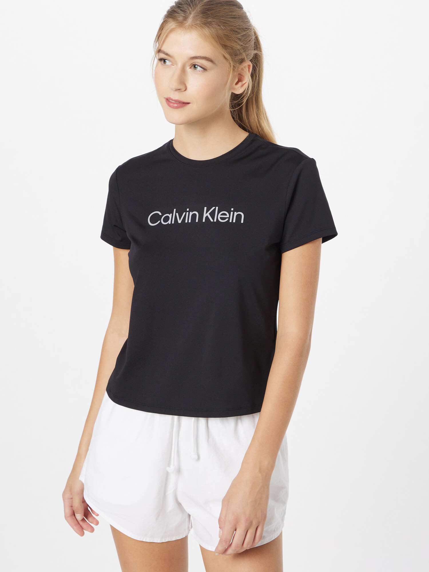 Calvin Klein Sport Majica črna / bela - Pepit.si