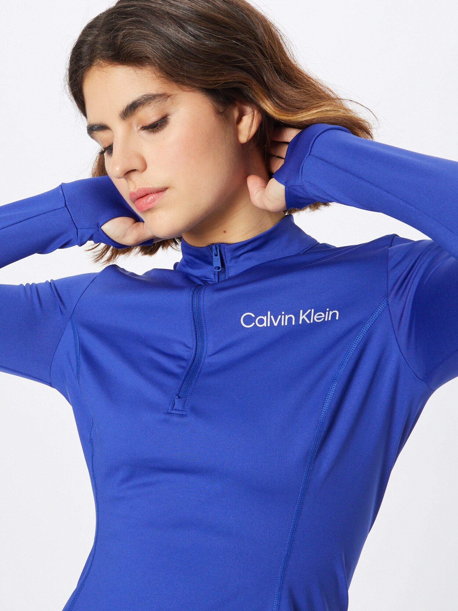 Calvin Klein Sport Majica kraljevo modra / bela - Pepit.si