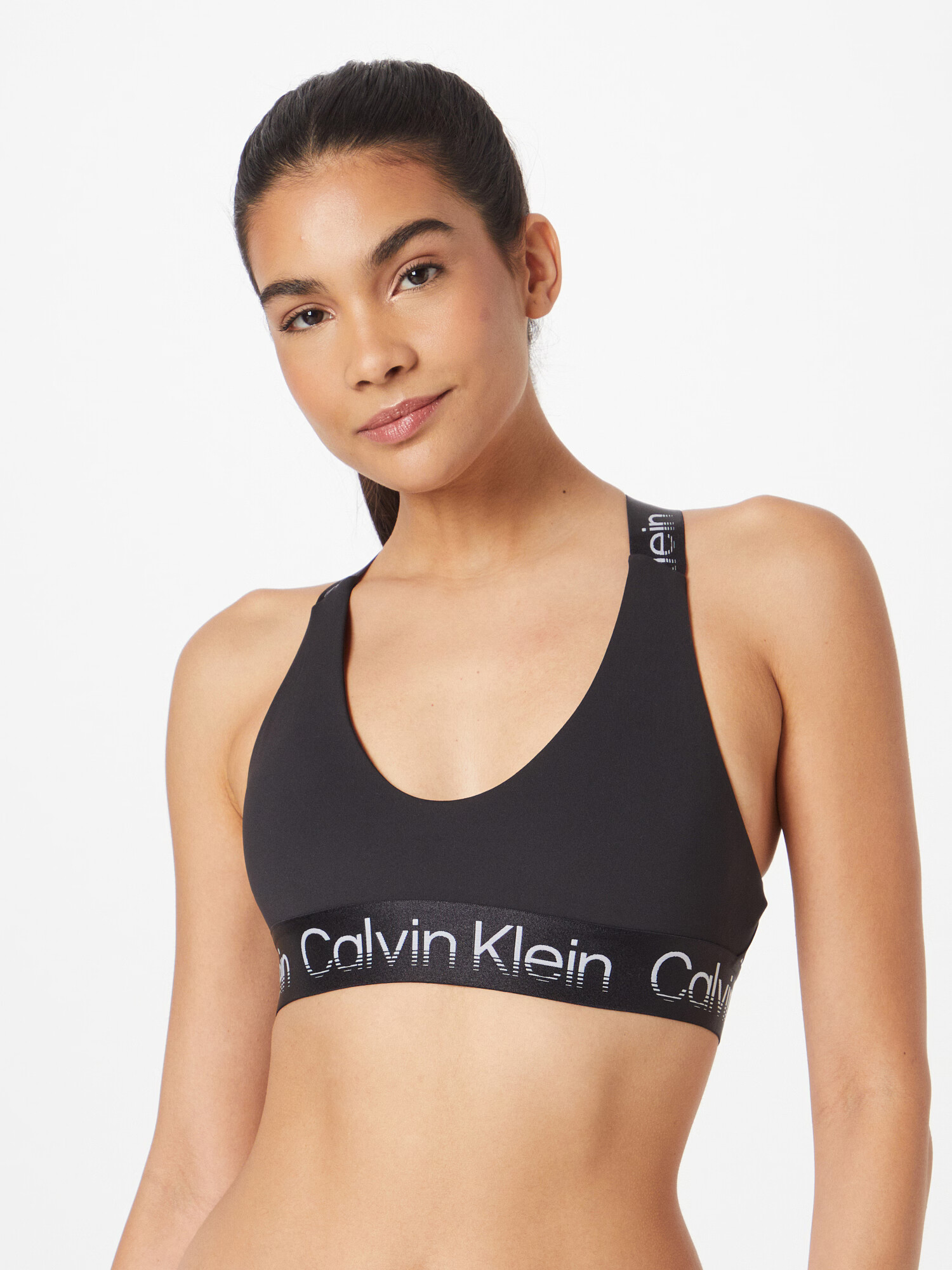 Calvin Klein Sport Nedrček črna / bela - Pepit.si