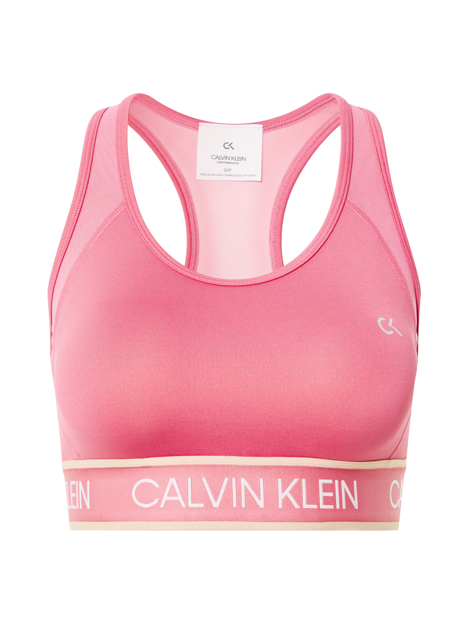 Calvin Klein Sport Športni nederček bež / roza / rosé / bela - Pepit.si