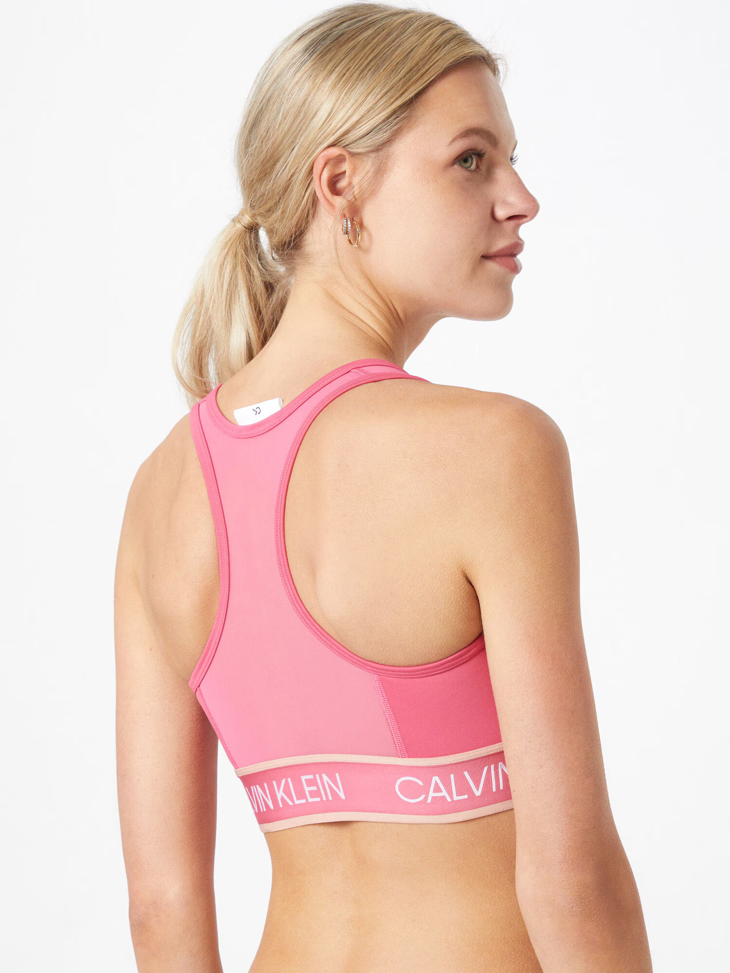 Calvin Klein Sport Športni nederček bež / roza / rosé / bela - Pepit.si