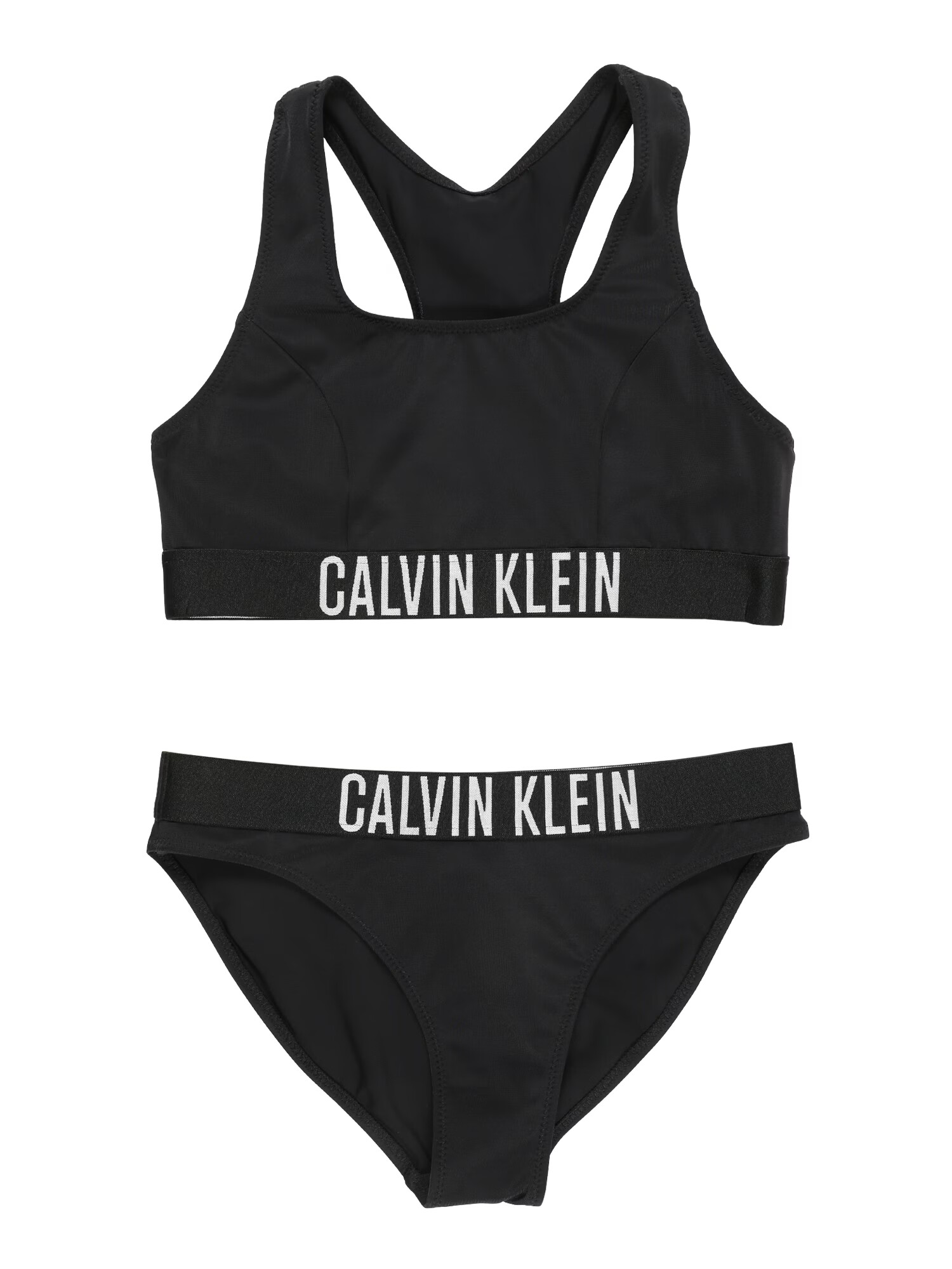 Calvin Klein Swimwear Bikini črna / bela - Pepit.si