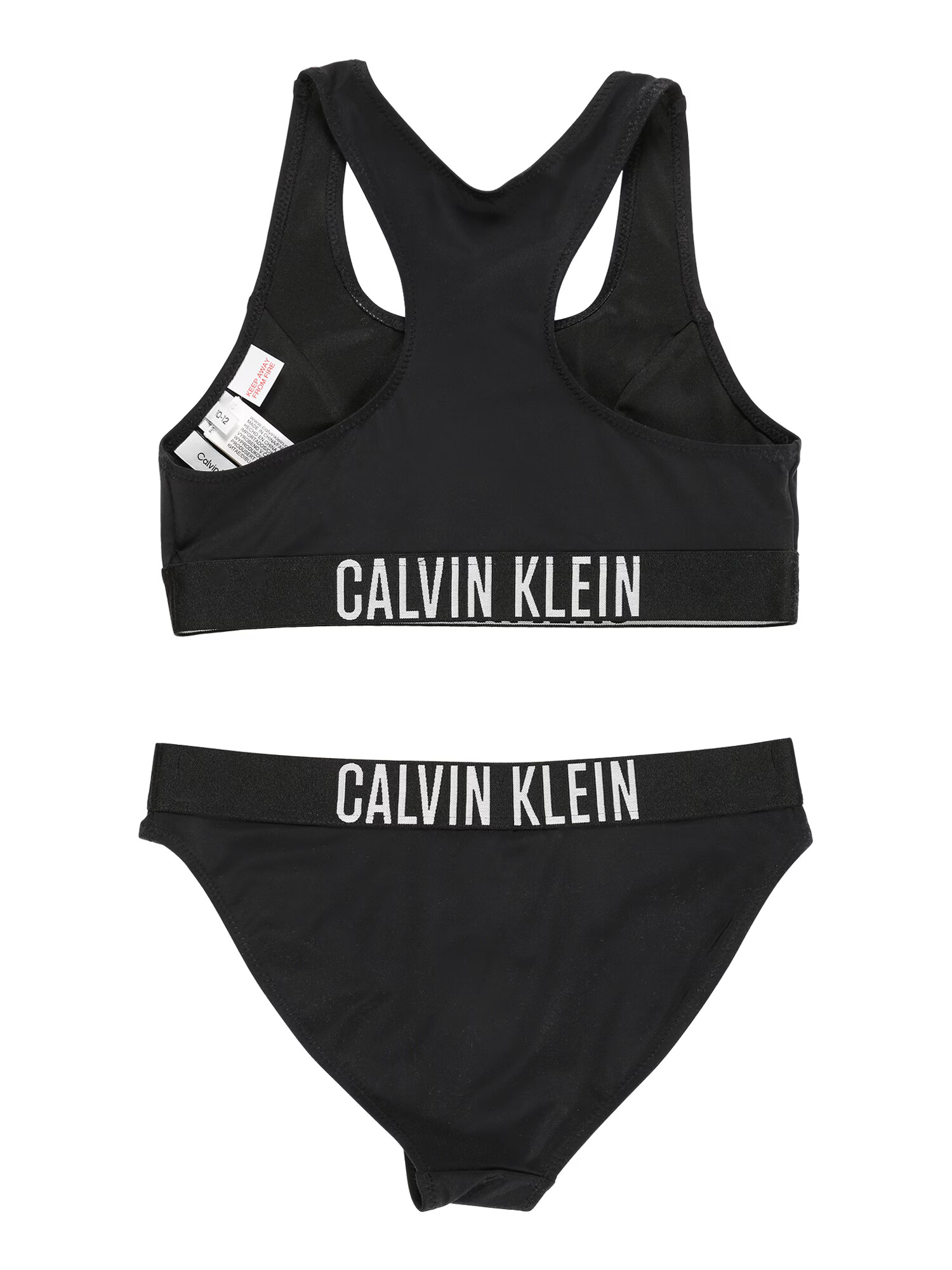 Calvin Klein Swimwear Bikini črna / bela - Pepit.si