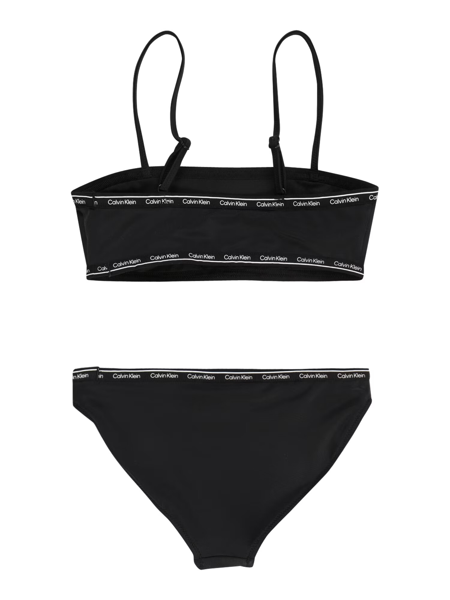 Calvin Klein Swimwear Bikini črna / bela - Pepit.si