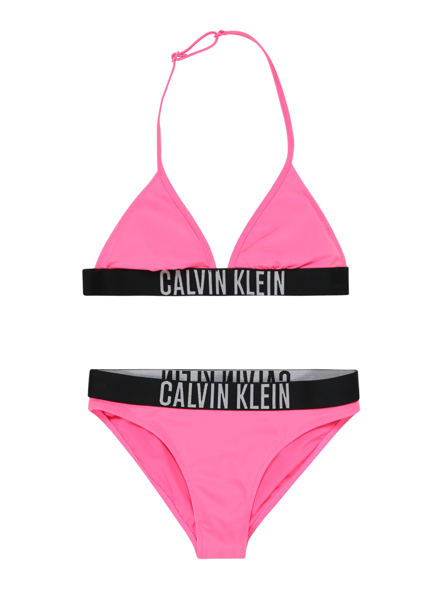 Calvin Klein Swimwear Bikini siva / roza / črna - Pepit.si