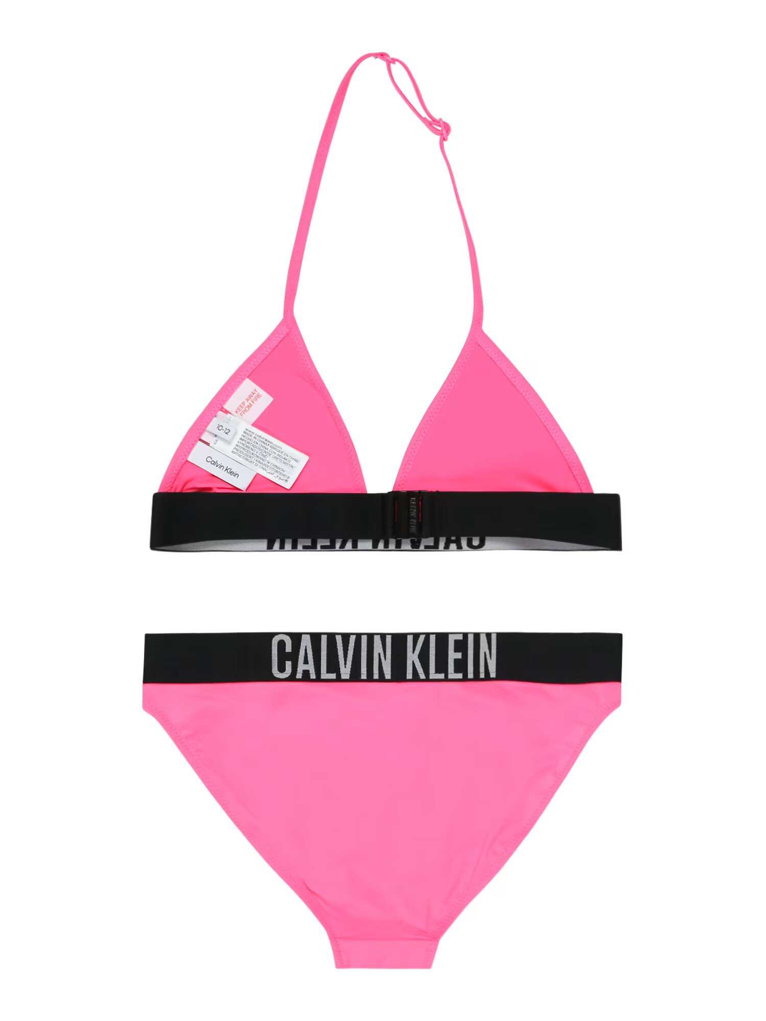 Calvin Klein Swimwear Bikini siva / roza / črna - Pepit.si