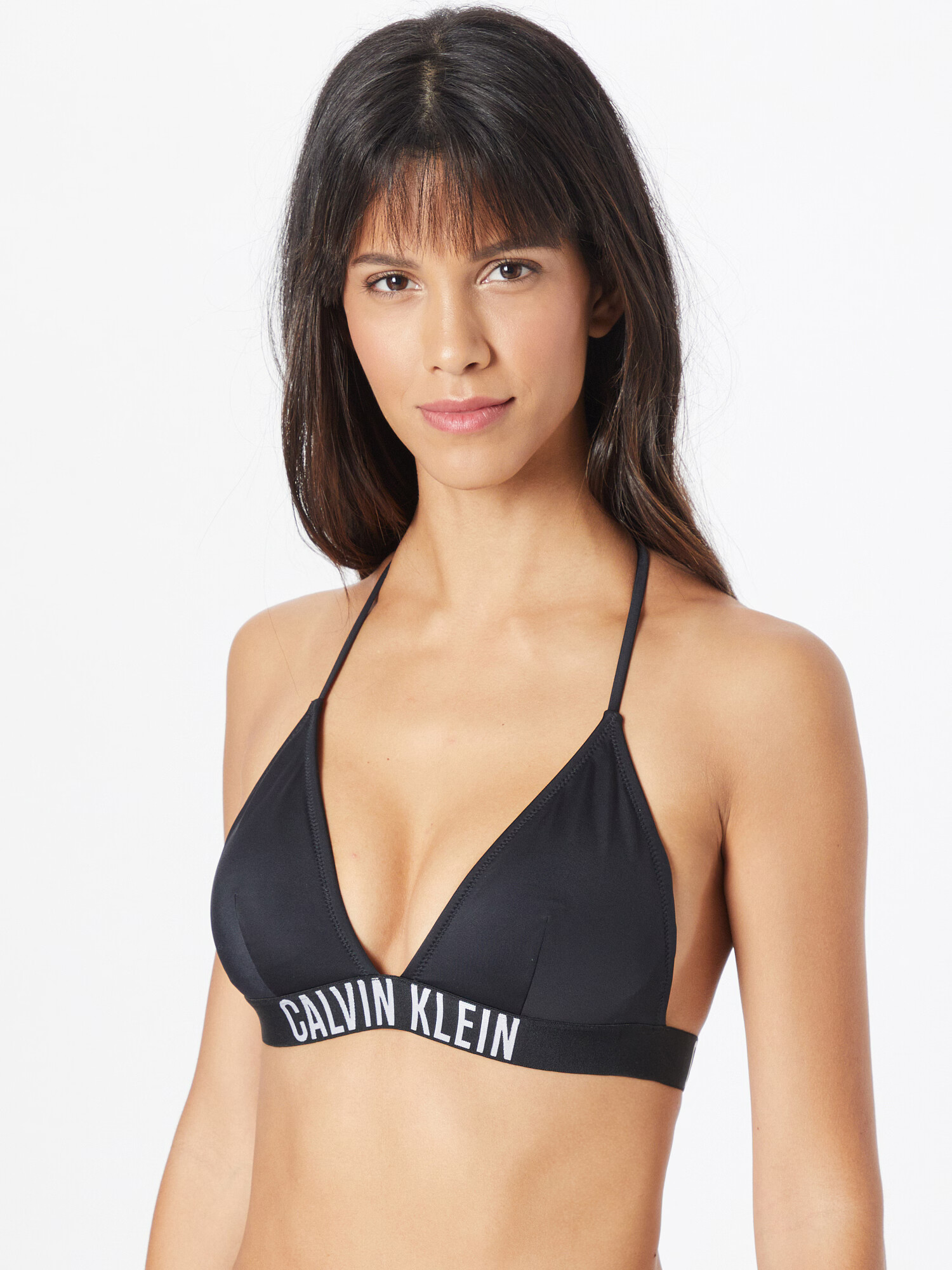 Calvin Klein Swimwear Bikini zgornji del črna / bela - Pepit.si