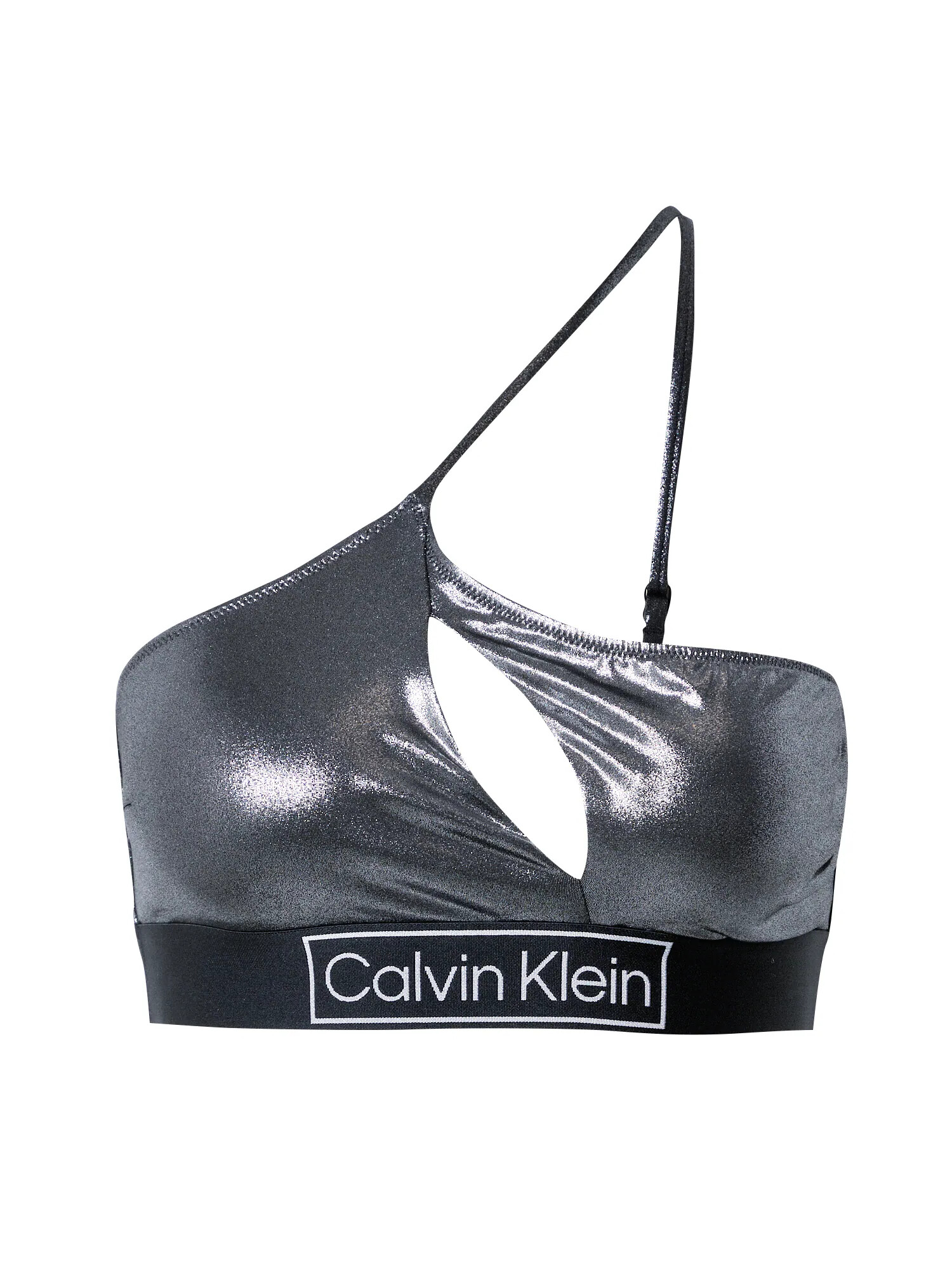 Calvin Klein Swimwear Bikini zgornji del črna / bela - Pepit.si