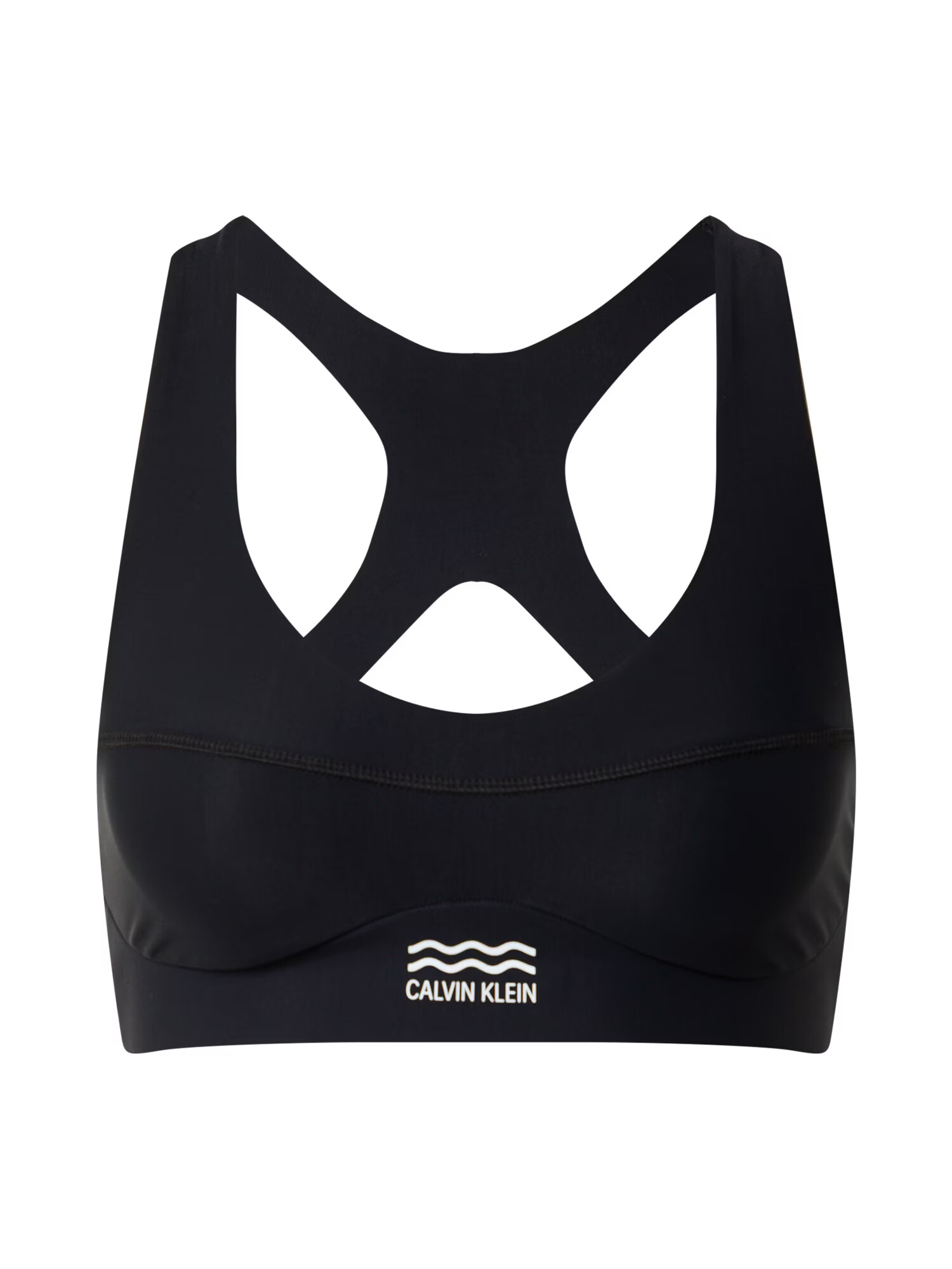 Calvin Klein Swimwear Bikini zgornji del črna / bela - Pepit.si