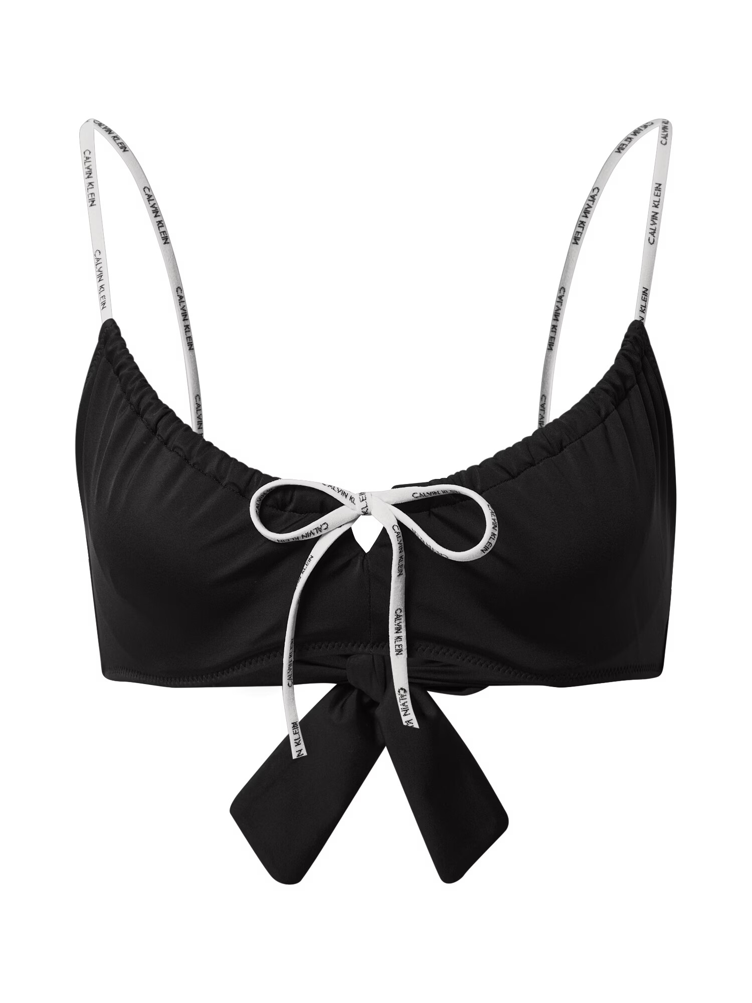 Calvin Klein Swimwear Bikini zgornji del črna / bela - Pepit.si