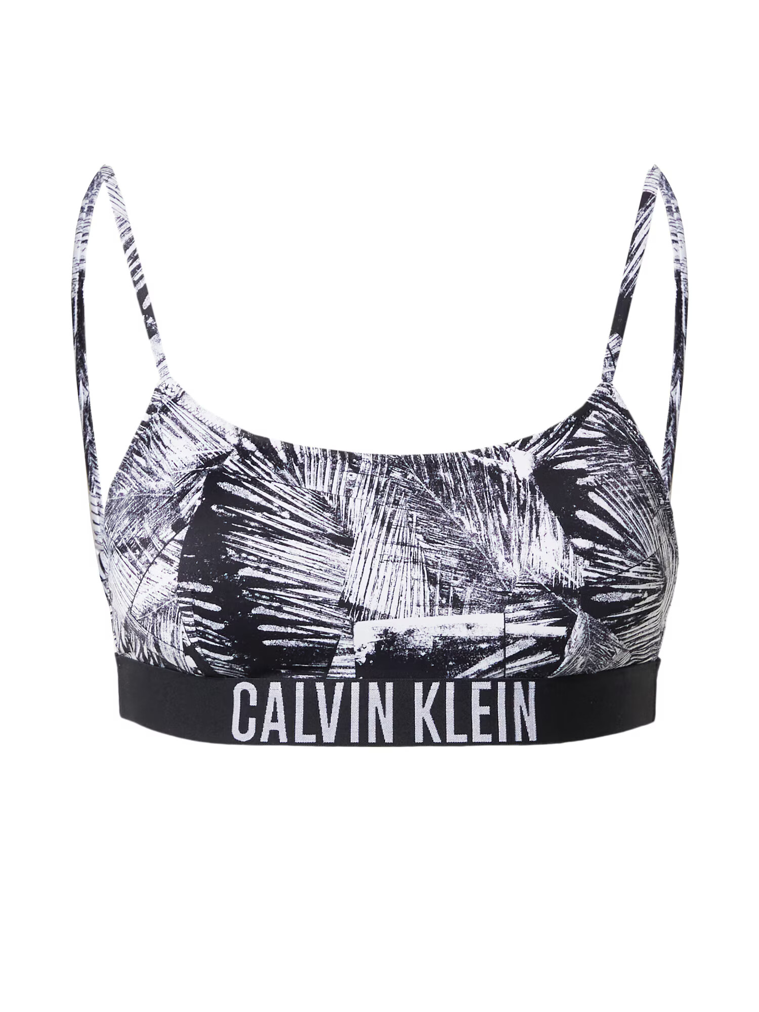 Calvin Klein Swimwear Bikini zgornji del črna / bela - Pepit.si