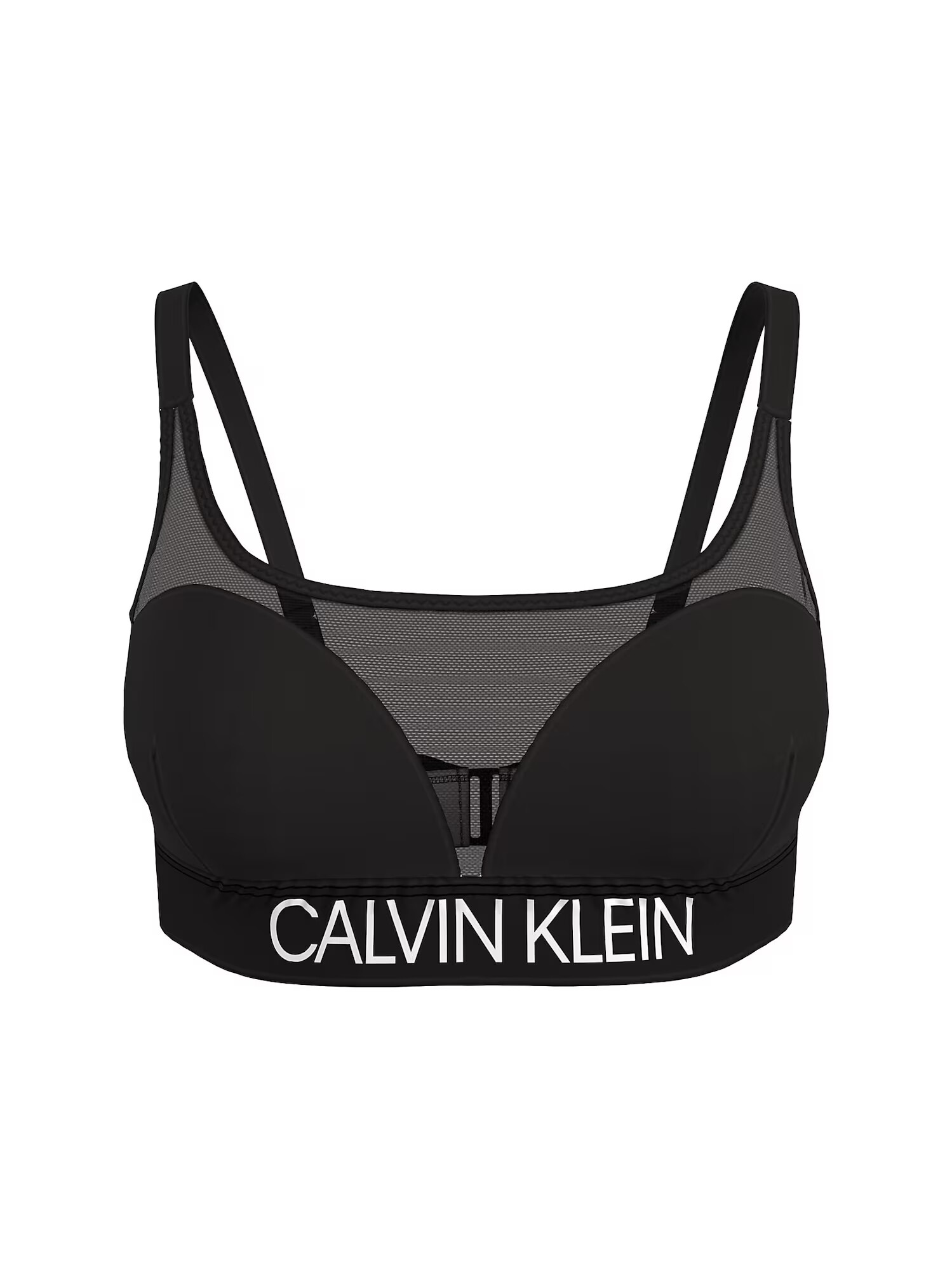 Calvin Klein Swimwear Bikini zgornji del črna / bela - Pepit.si