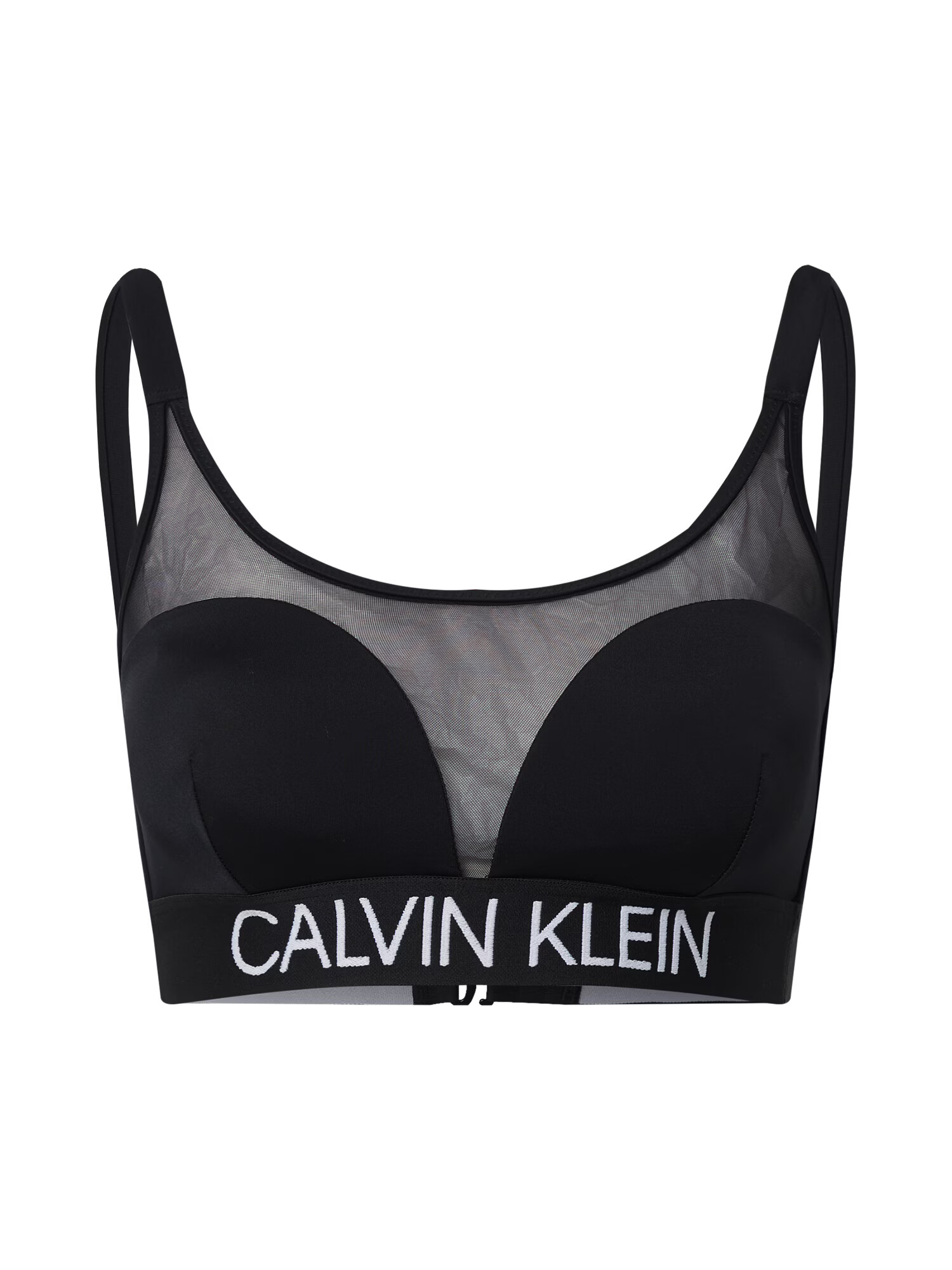 Calvin Klein Swimwear Bikini zgornji del črna / bela - Pepit.si