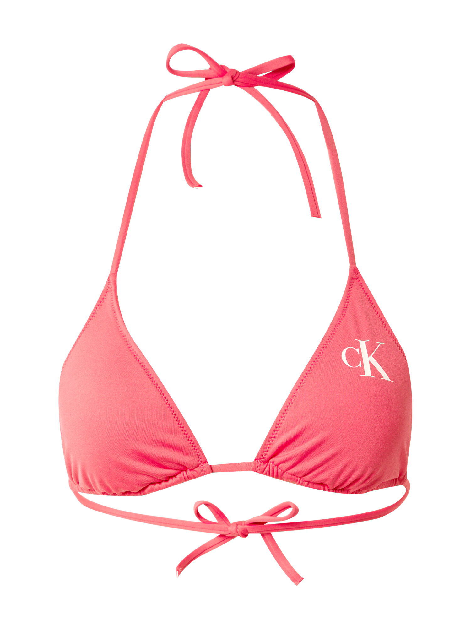 Calvin Klein Swimwear Bikini zgornji del roza / bela - Pepit.si