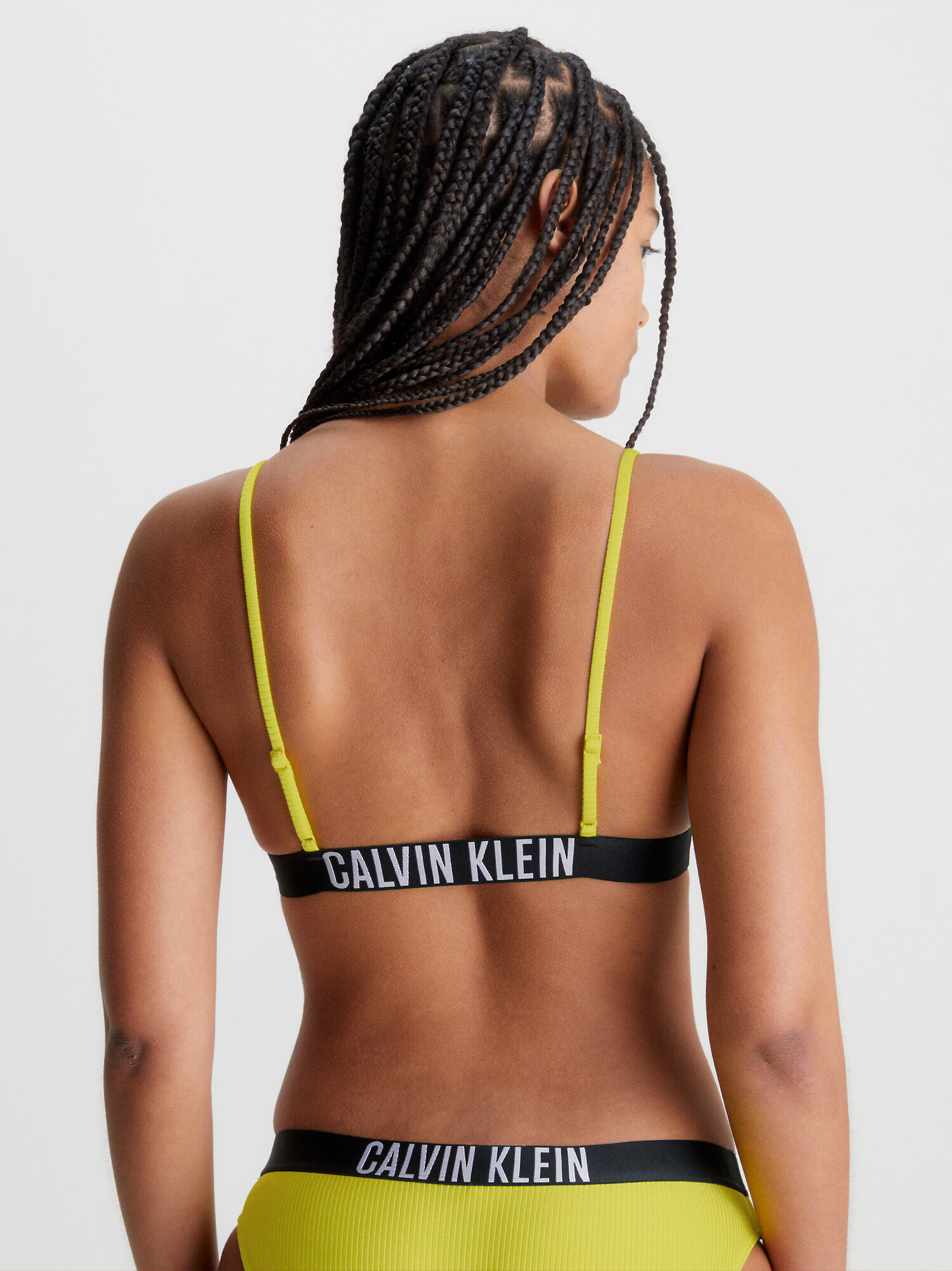 Calvin Klein Swimwear Bikini zgornji del rumena - Pepit.si