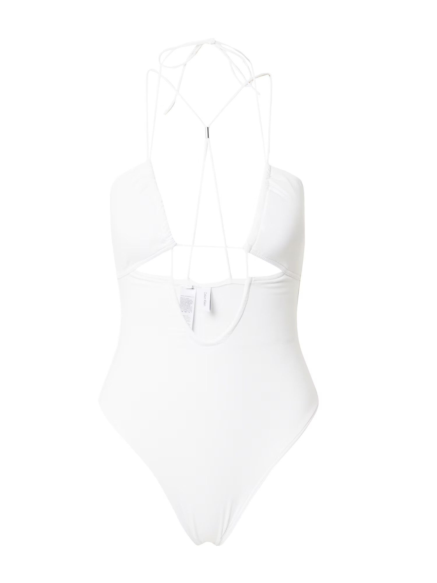 Calvin Klein Swimwear Enodelne kopalke bela - Pepit.si