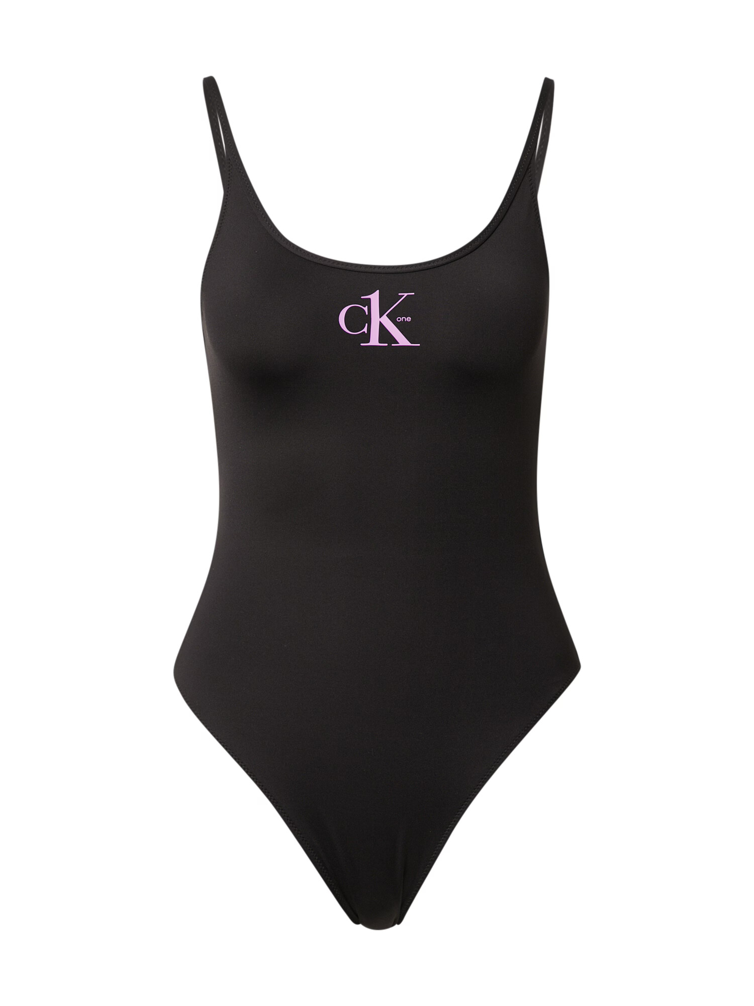 Calvin Klein Swimwear Enodelne kopalke lila / črna - Pepit.si