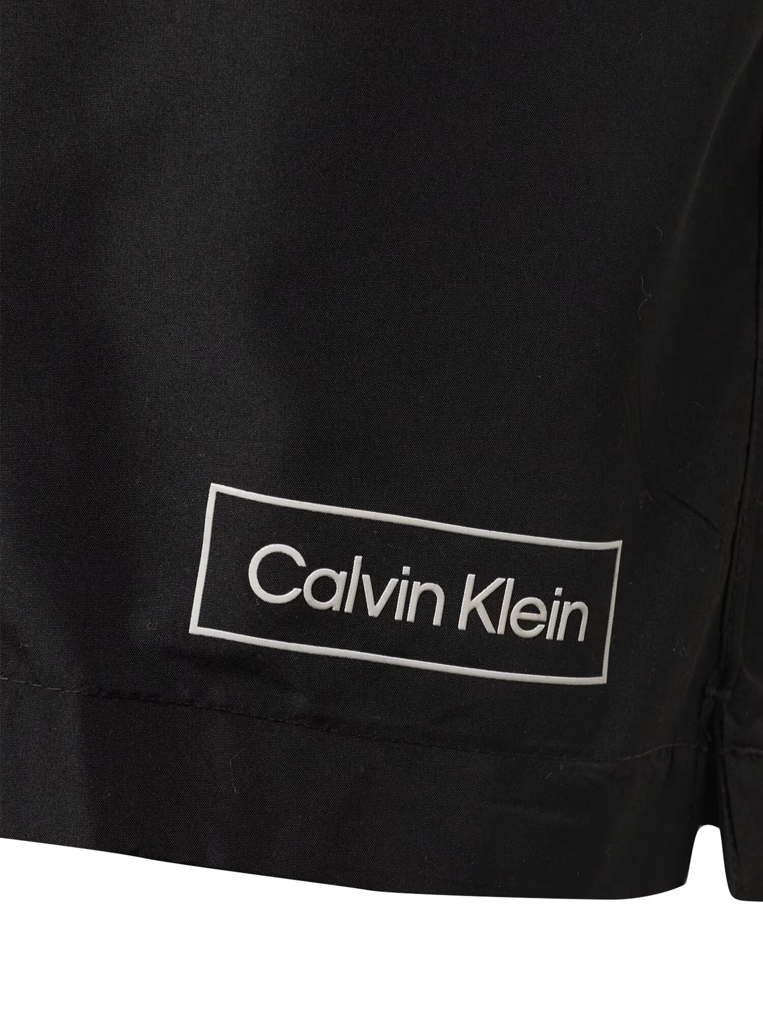 Calvin Klein Swimwear Kratke kopalne hlače črna / bela - Pepit.si