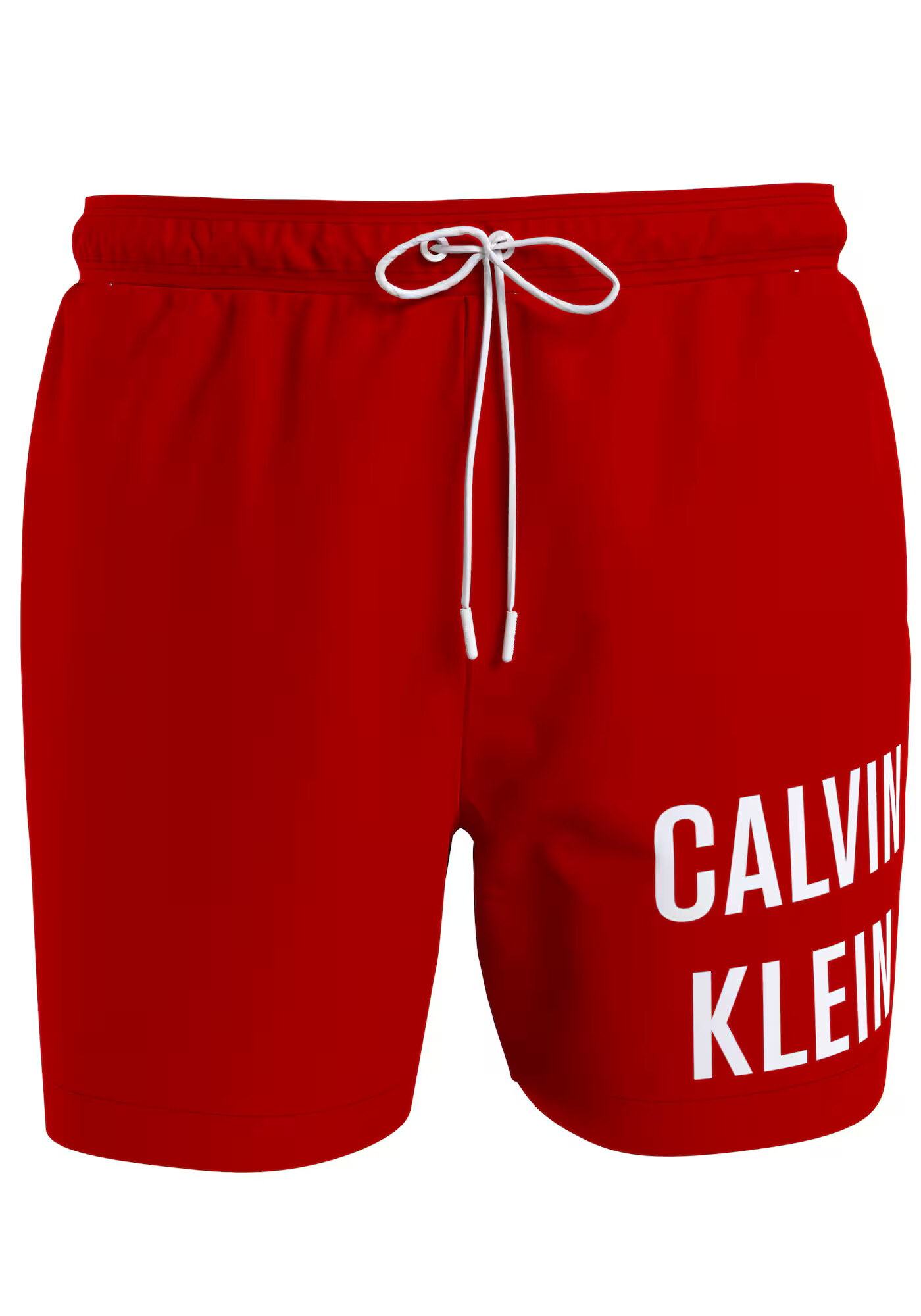 Calvin Klein Swimwear Kratke kopalne hlače rdeča / bela - Pepit.si