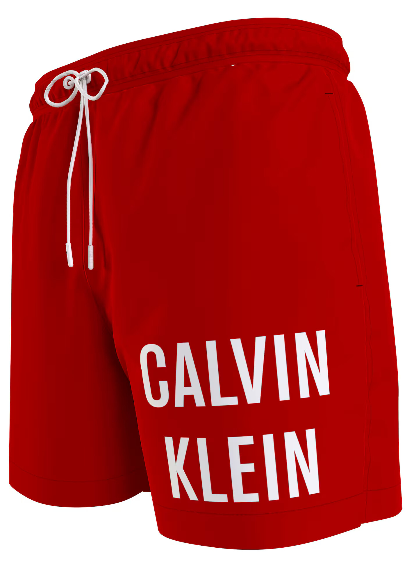 Calvin Klein Swimwear Kratke kopalne hlače rdeča / bela - Pepit.si