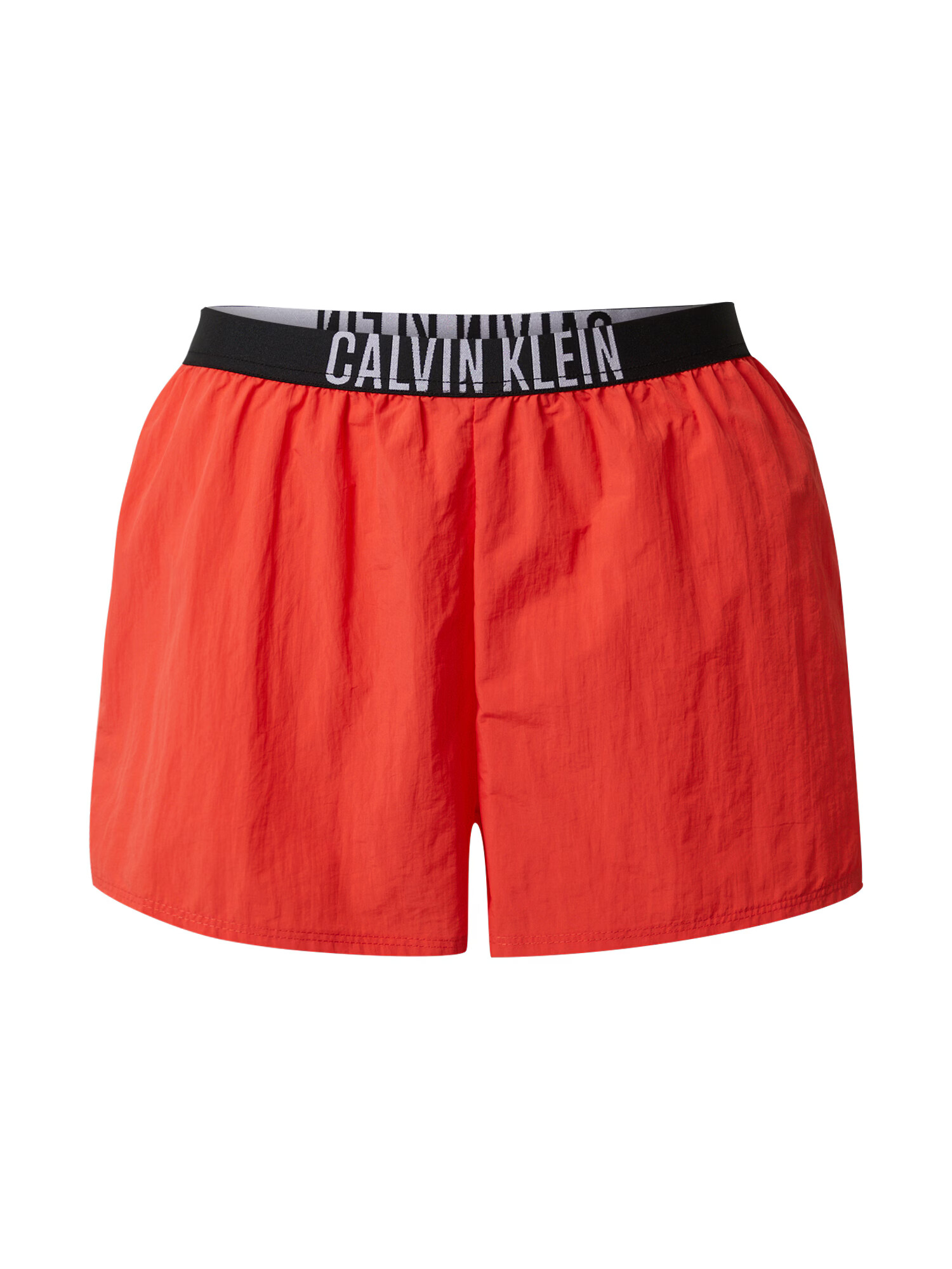 Calvin Klein Swimwear Kratke kopalne hlače rdeča / črna / bela - Pepit.si