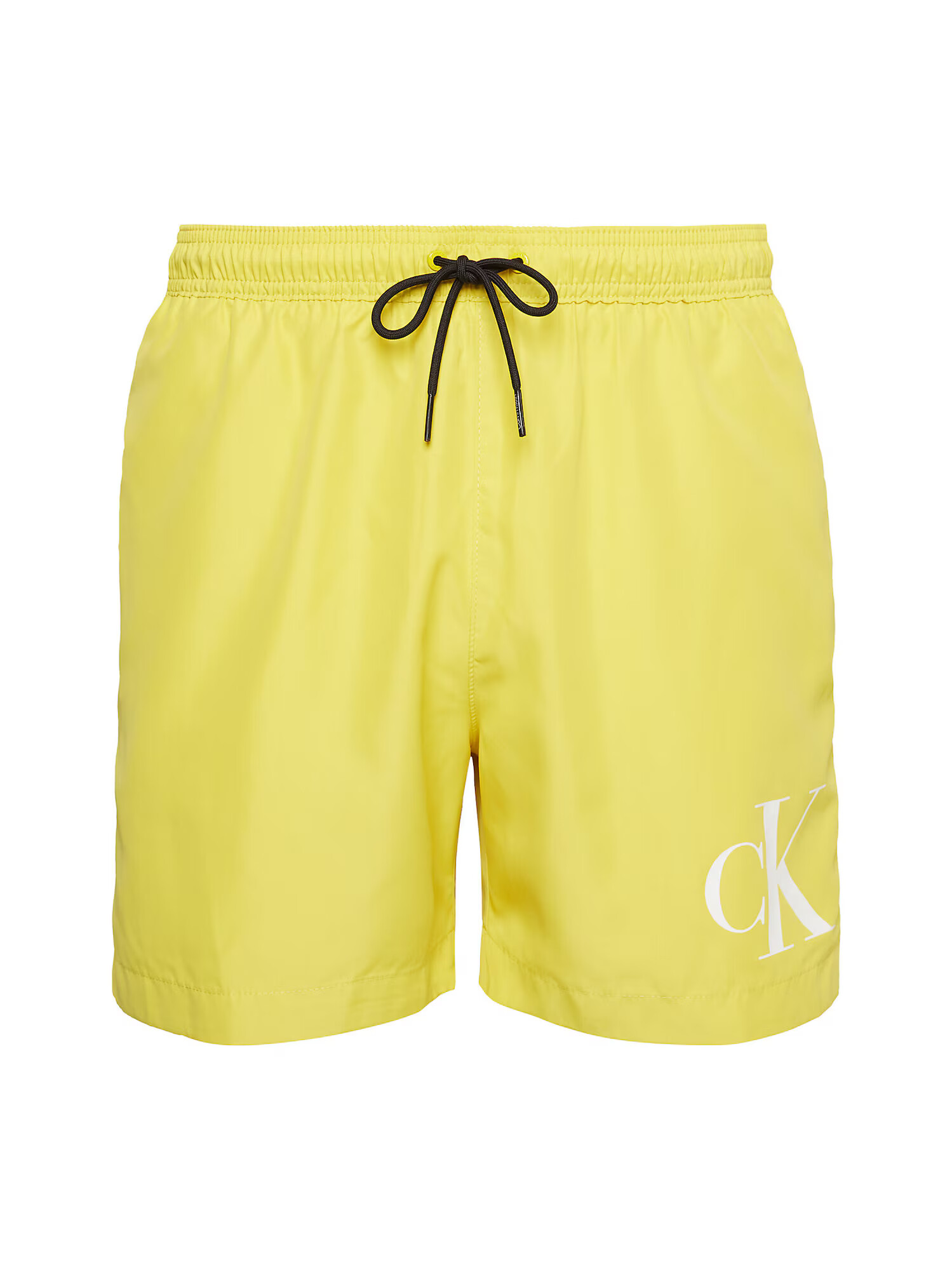 Calvin Klein Swimwear Kratke kopalne hlače rumena / črna / bela - Pepit.si