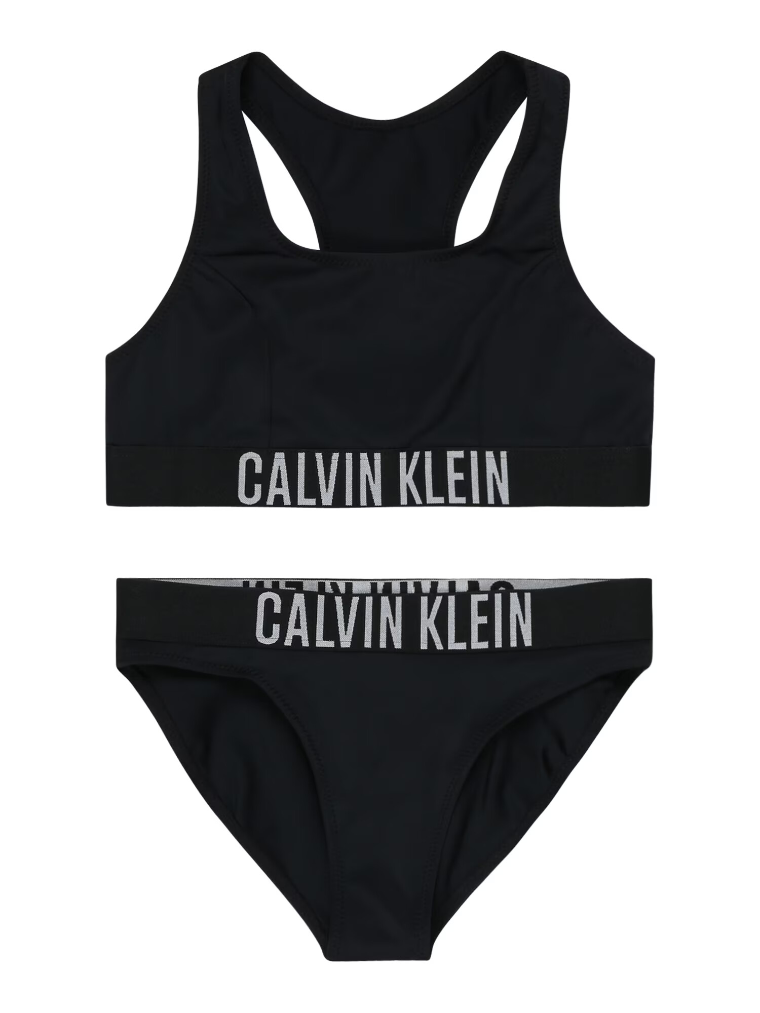 Calvin Klein Swimwear Bikini črna / bela - Pepit.si