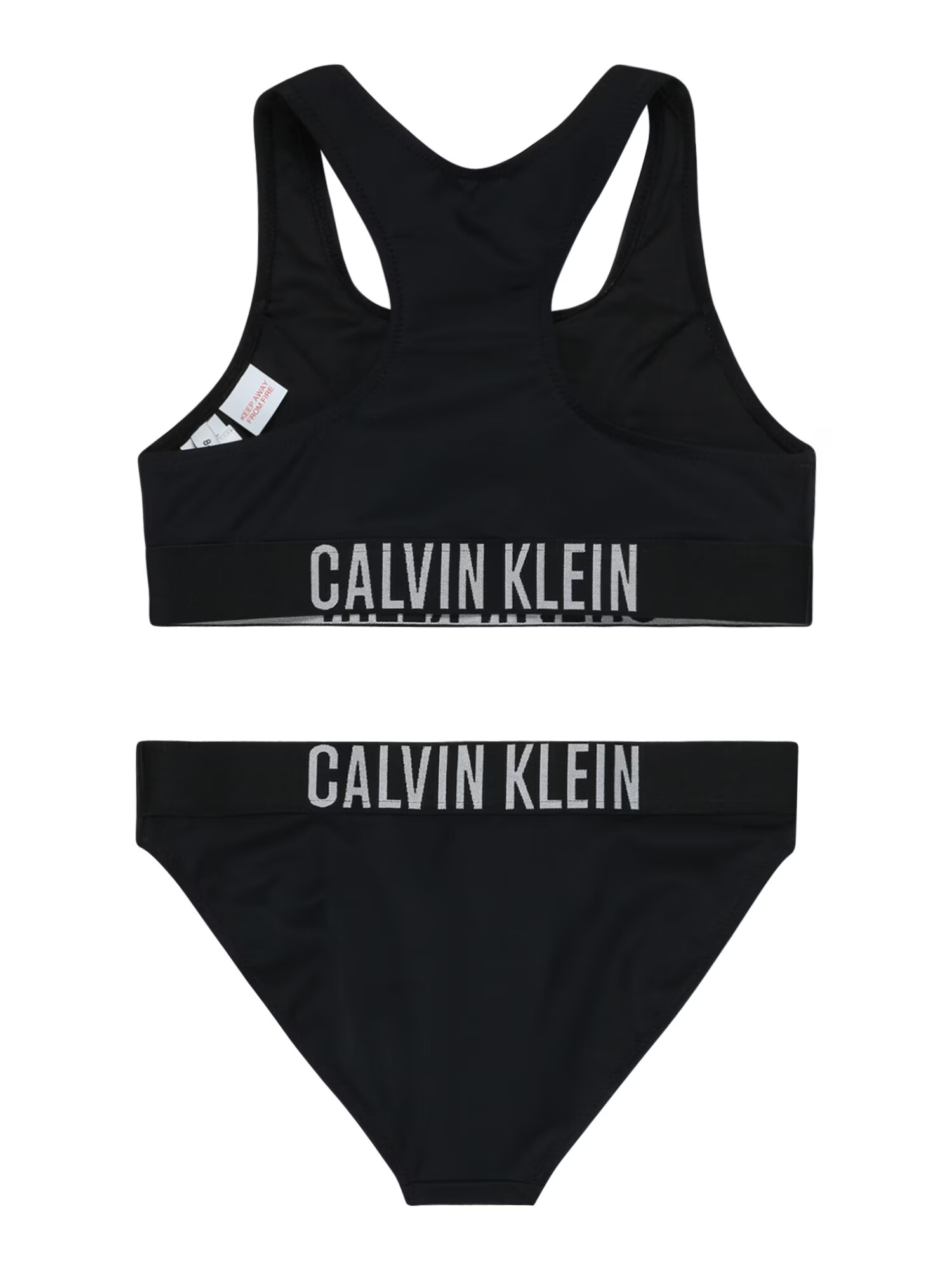 Calvin Klein Swimwear Bikini črna / bela - Pepit.si