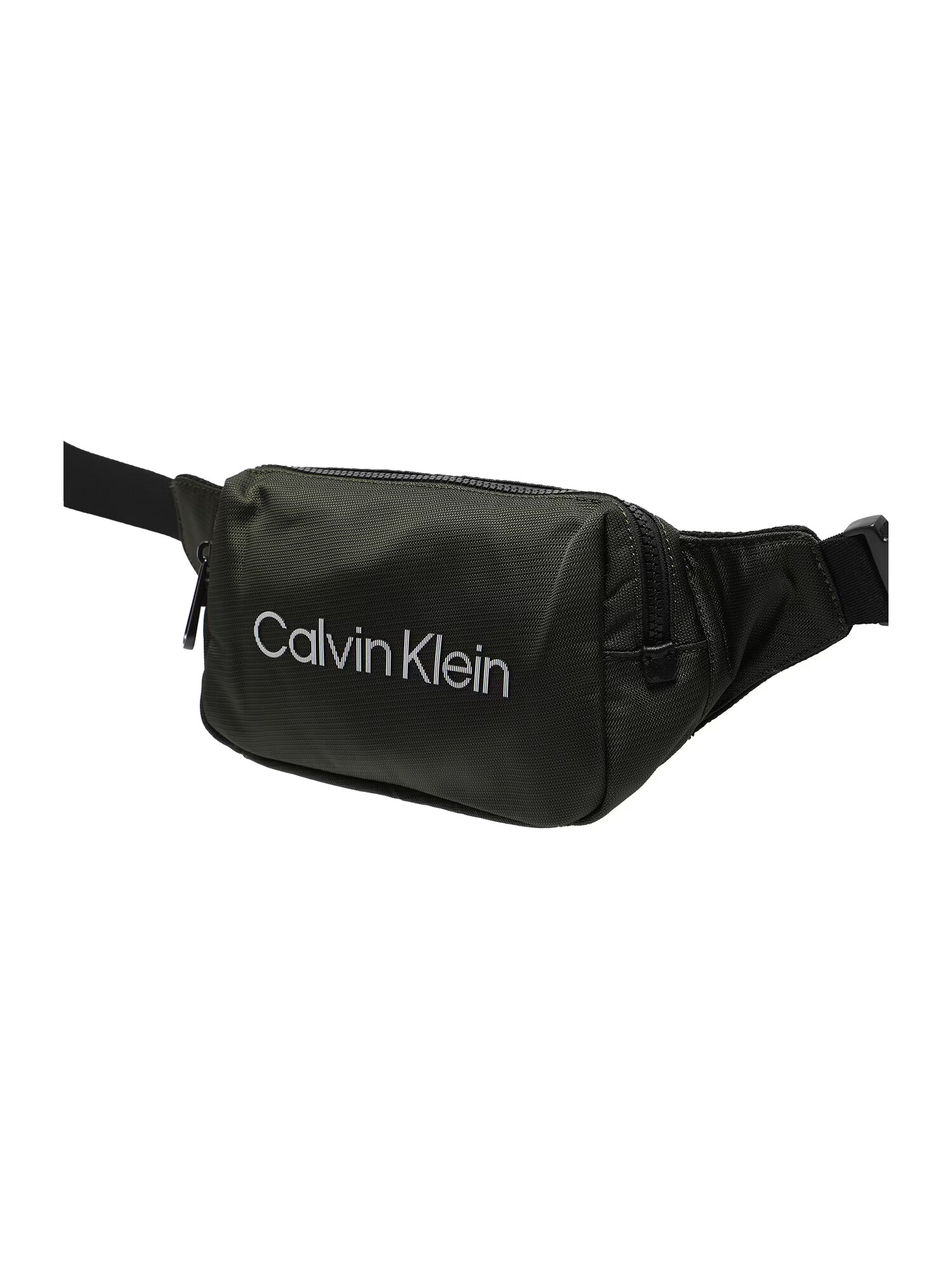 Calvin Klein Torbica za okrog pasu temno zelena / bela - Pepit.si