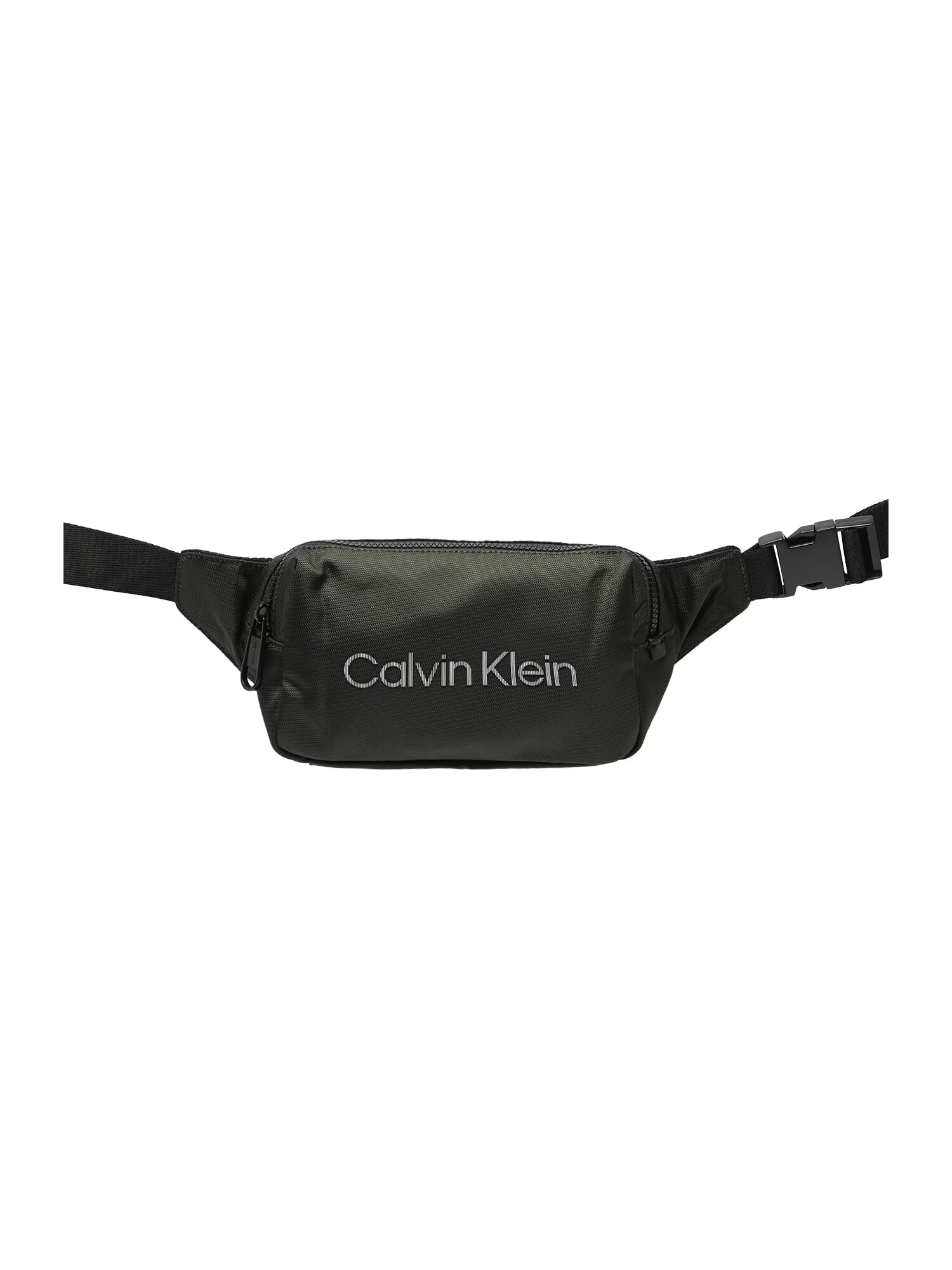 Calvin Klein Torbica za okrog pasu temno zelena / bela - Pepit.si