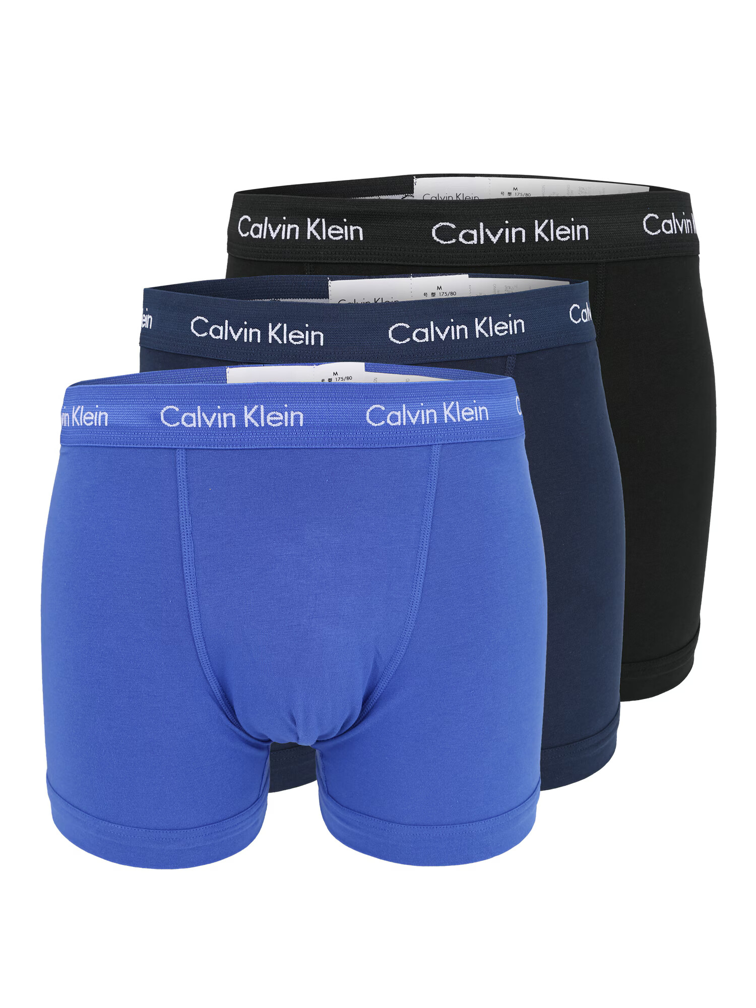 Calvin Klein Underwear Boksarice cijansko modra / marine / črna / bela - Pepit.si