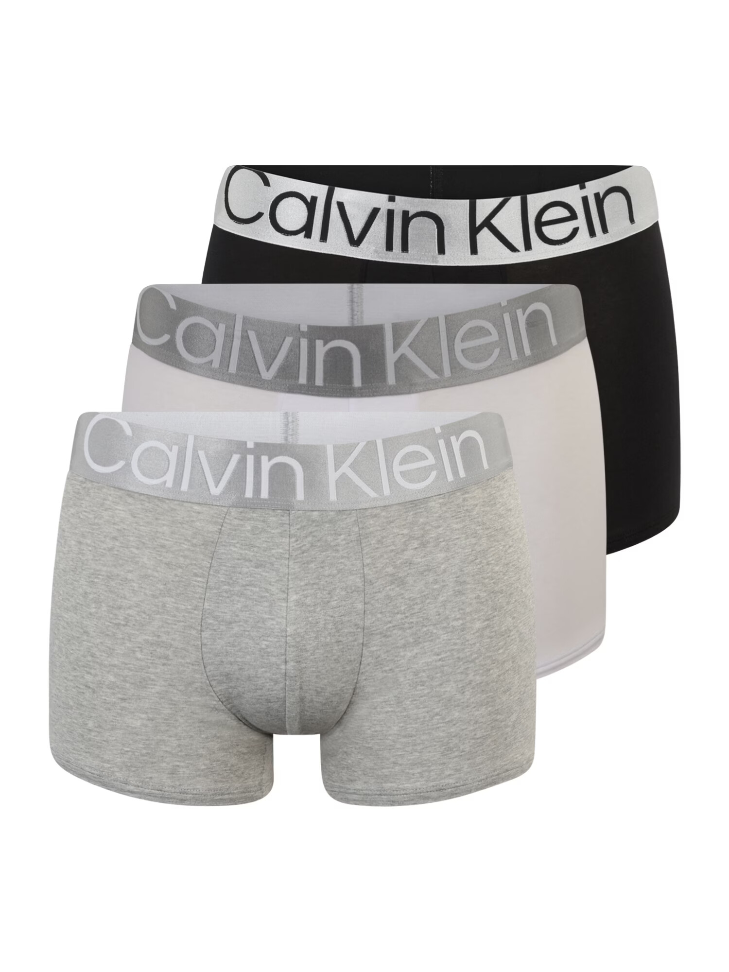 Calvin Klein Underwear Boksarice srebrno-siva / pegasto siva / črna / bela - Pepit.si