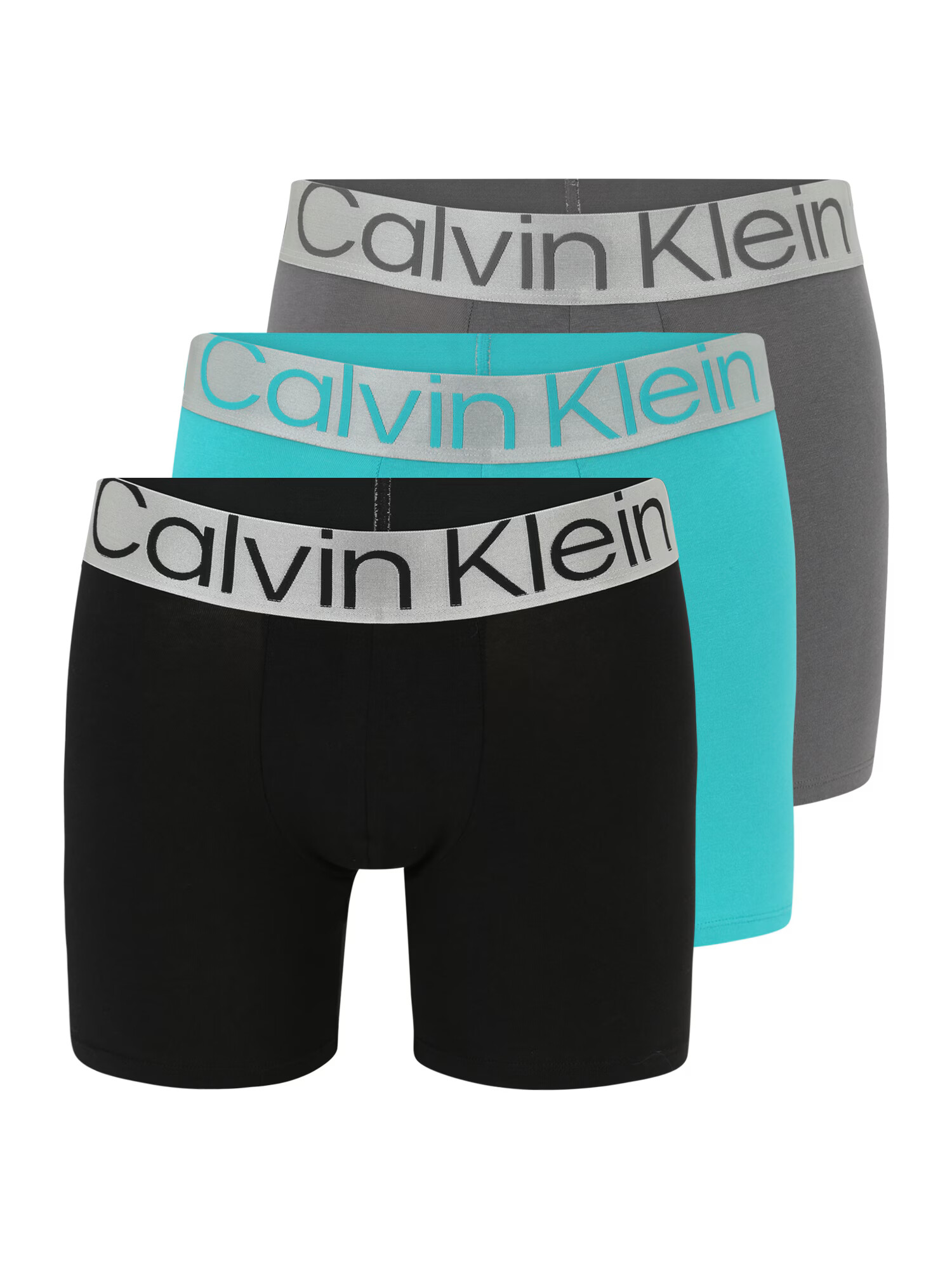 Calvin Klein Underwear Boksarice voda / siva / pegasto siva / črna - Pepit.si