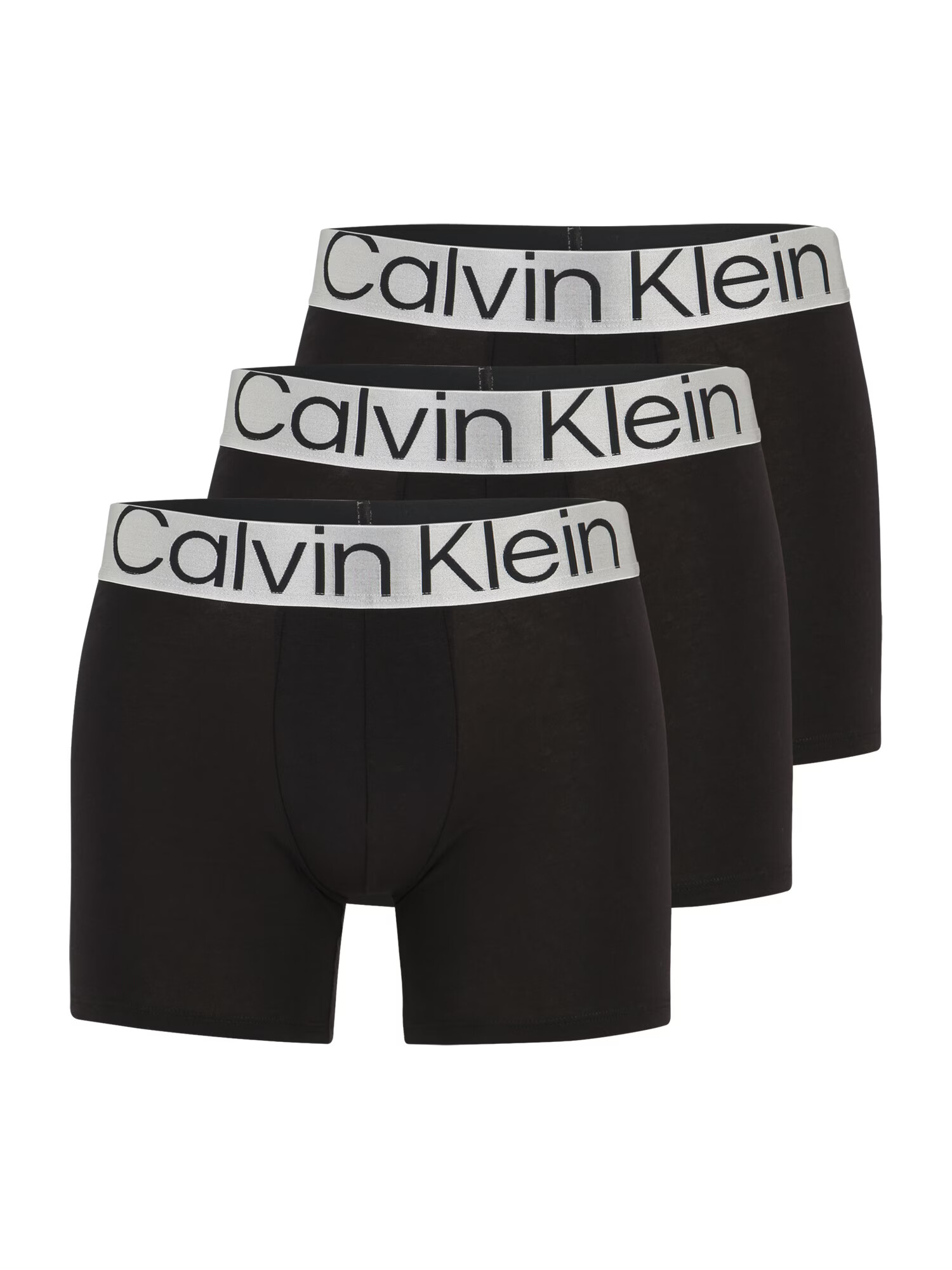 Calvin Klein Underwear Boksarice črna / srebrna - Pepit.si