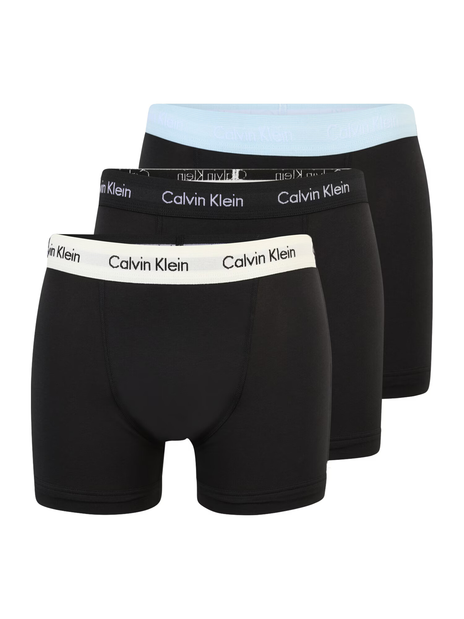 Calvin Klein Underwear Boksarice črna / svetlo modra / ecru - Pepit.si