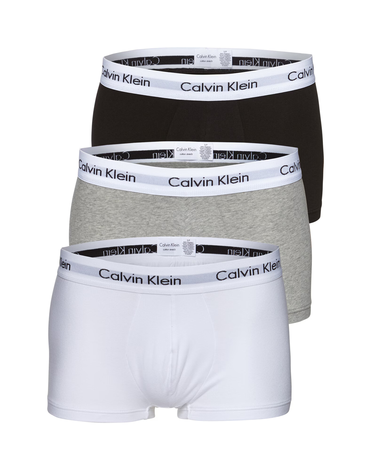 Calvin Klein Underwear Boksarice svetlo siva / pegasto siva / črna / bela - Pepit.si