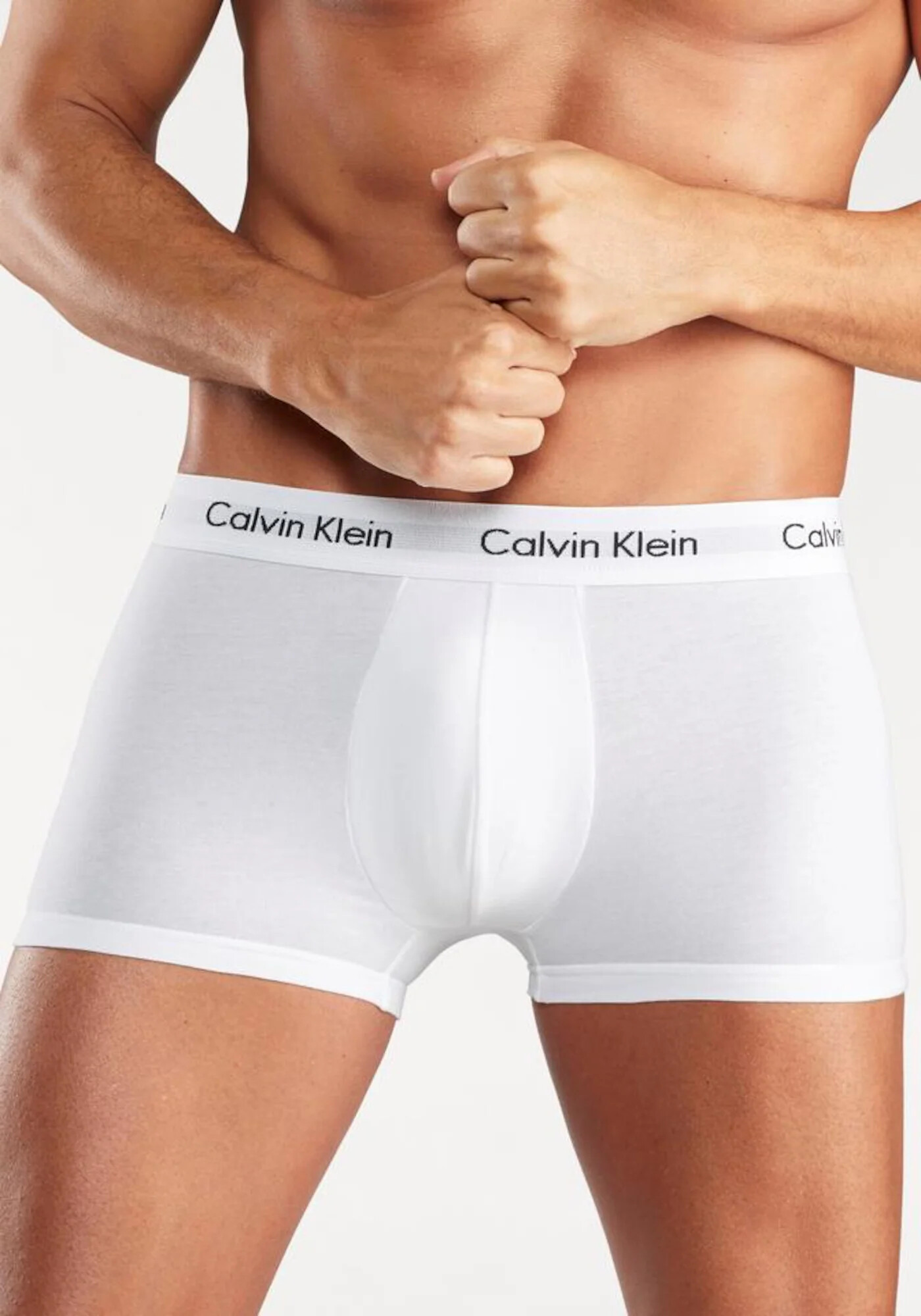 Calvin Klein Underwear Boksarice svetlo siva / pegasto siva / črna / bela - Pepit.si