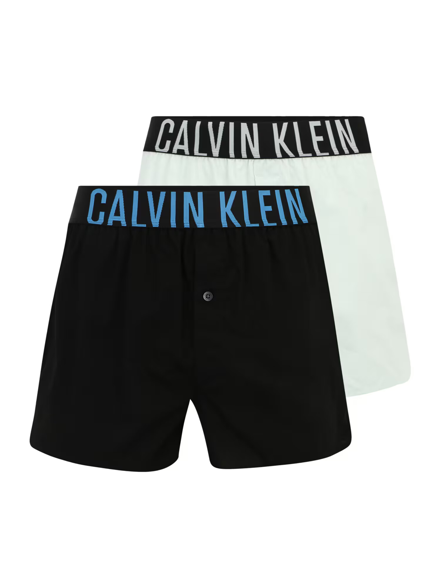 Calvin Klein Underwear Boksarice nebeško modra / pastelno zelena / črna - Pepit.si