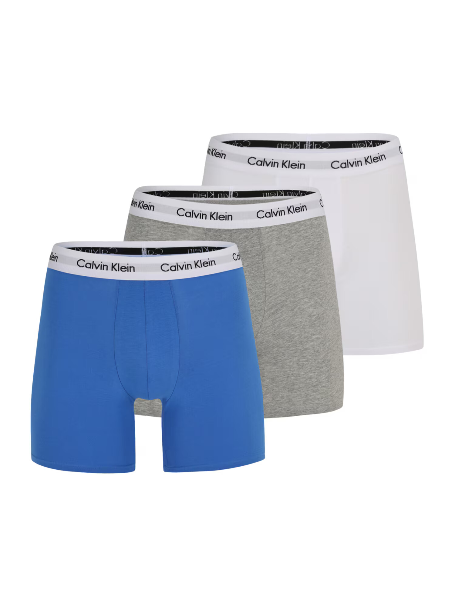 Calvin Klein Underwear Boksarice nebeško modra / pegasto siva / bela - Pepit.si