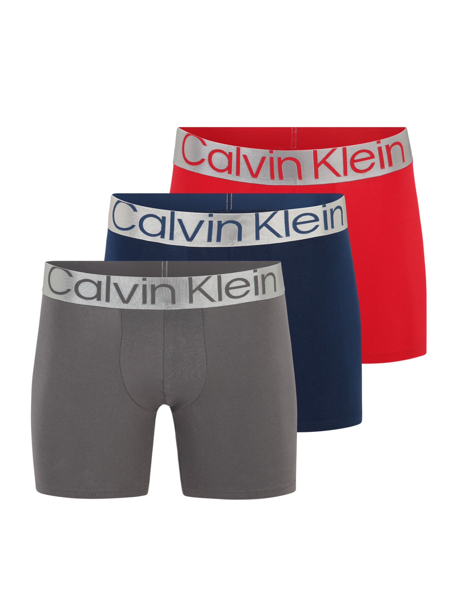 Calvin Klein Underwear Boksarice siva / rdeča / marine / srebrna - Pepit.si