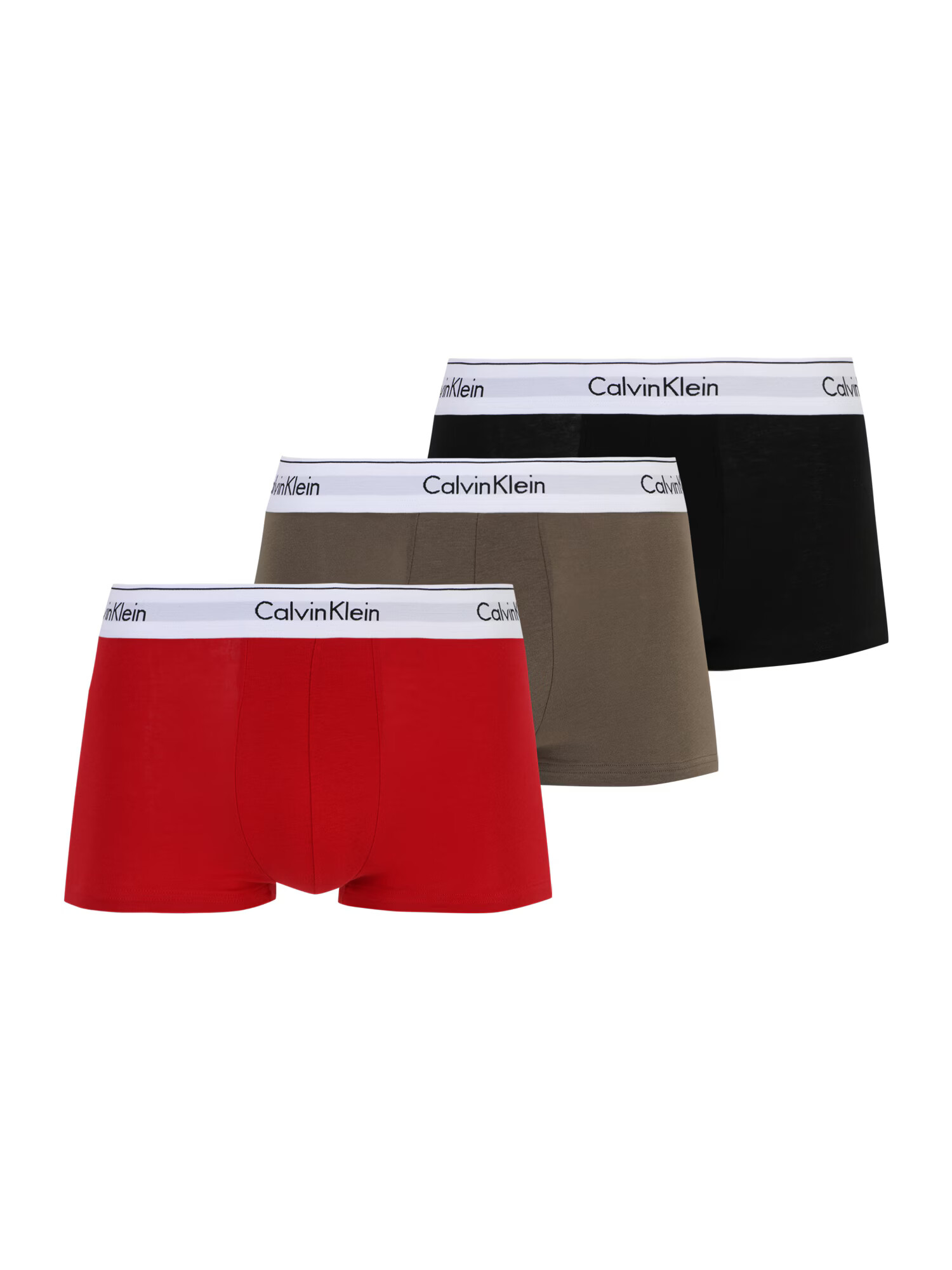 Calvin Klein Underwear Boksarice svetlo rjava / rdeča / črna / bela - Pepit.si