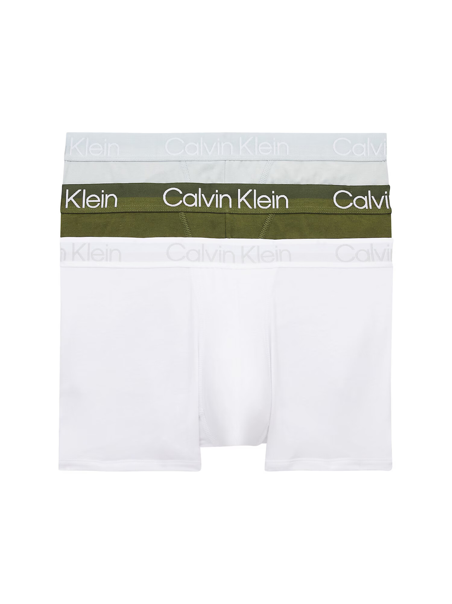 Calvin Klein Underwear Boksarice voda / oliva / bela - Pepit.si