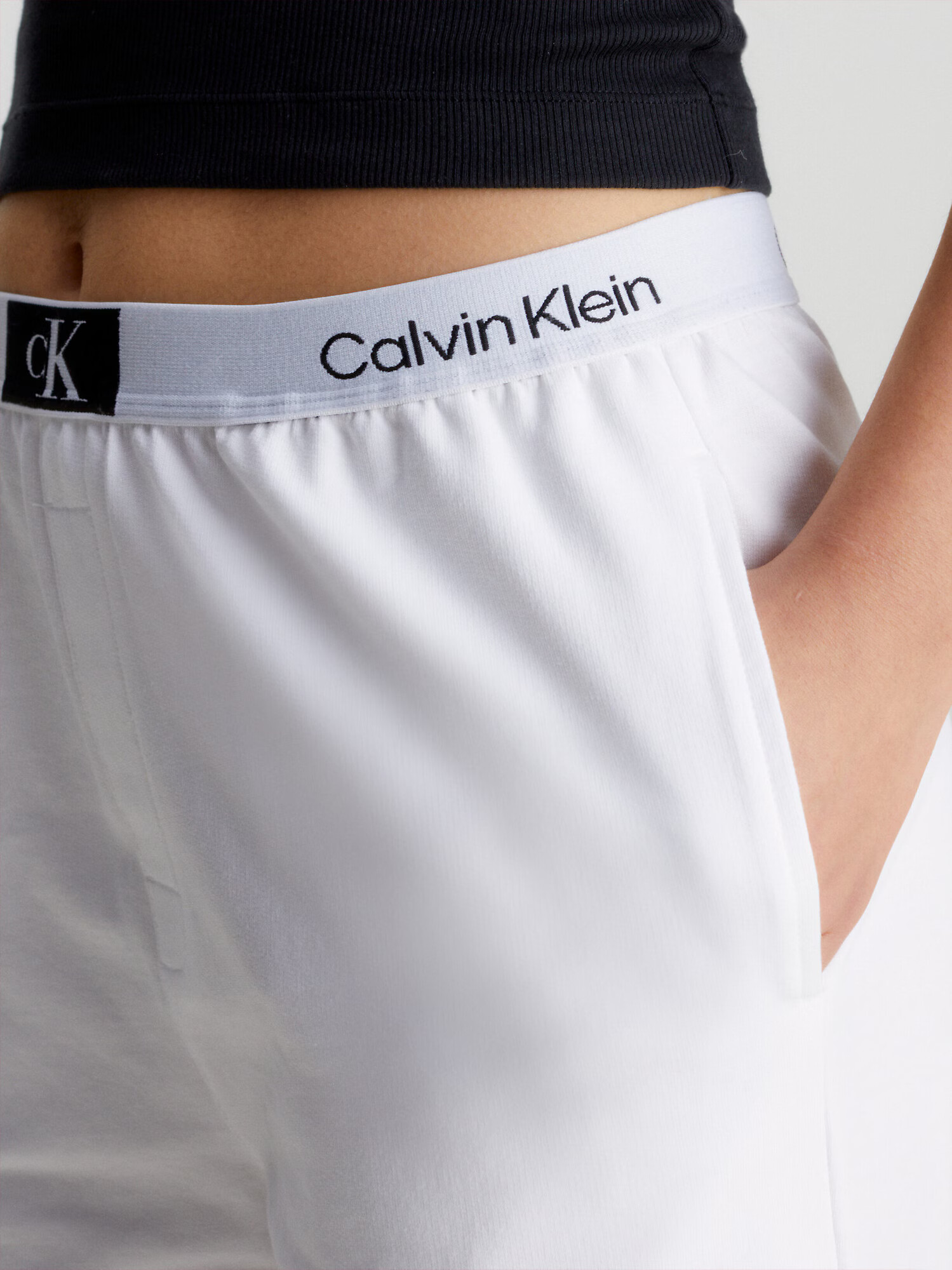 Calvin Klein Underwear Hlače črna / off-bela - Pepit.si