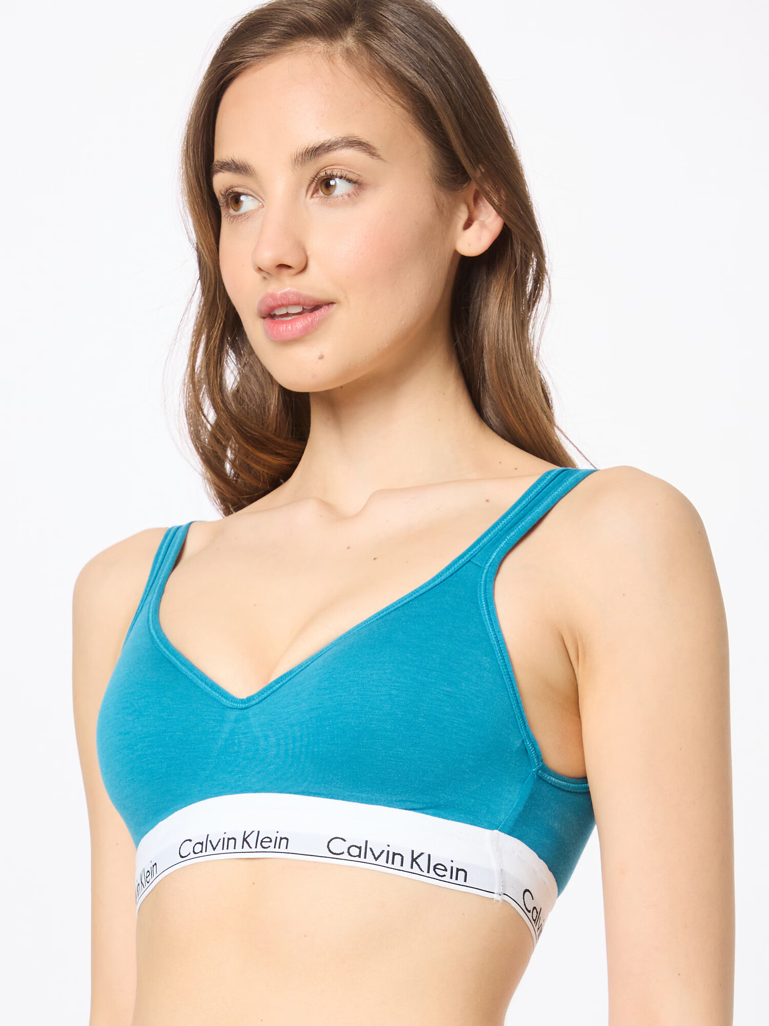 Calvin Klein Underwear Nedrček azur / črna / bela - Pepit.si