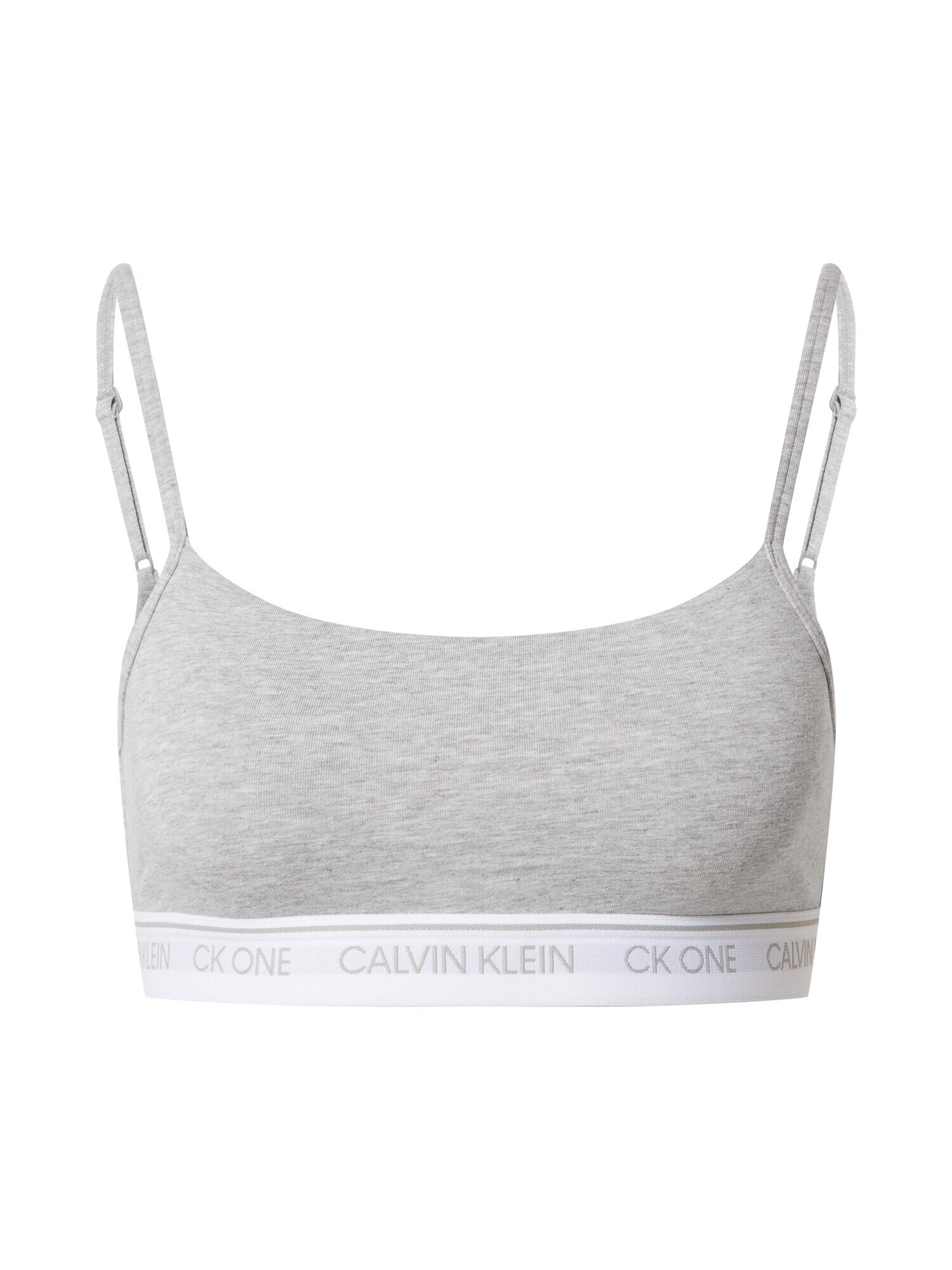 Calvin Klein Underwear Nedrček siva / bela - Pepit.si