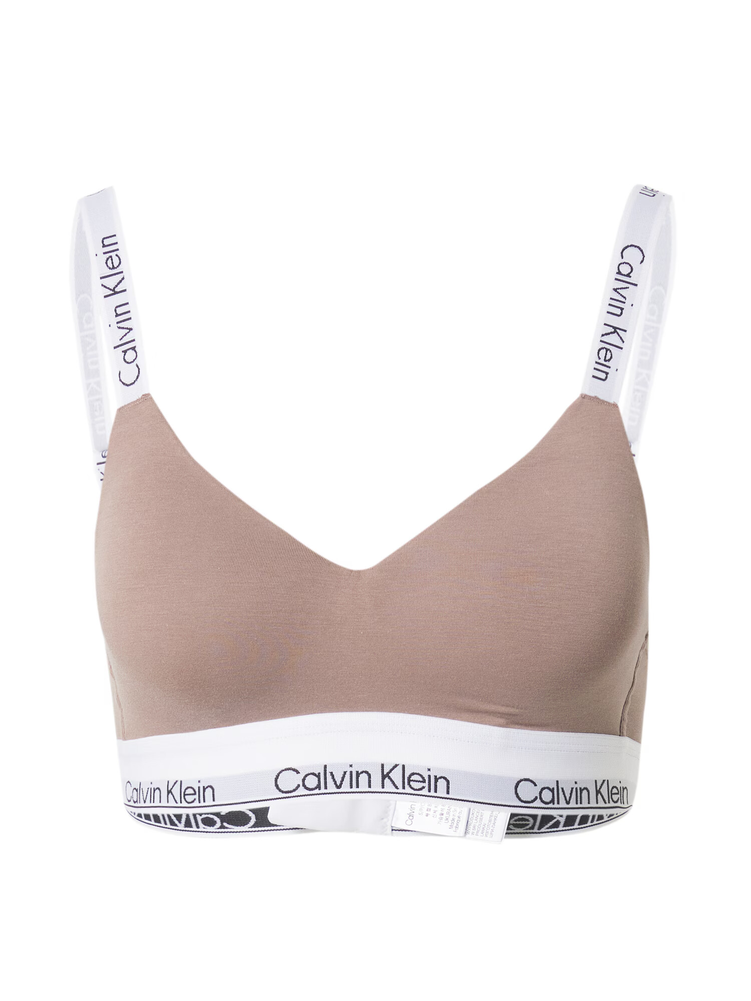 Calvin Klein Underwear Nedrček chamois / črna / bela - Pepit.si