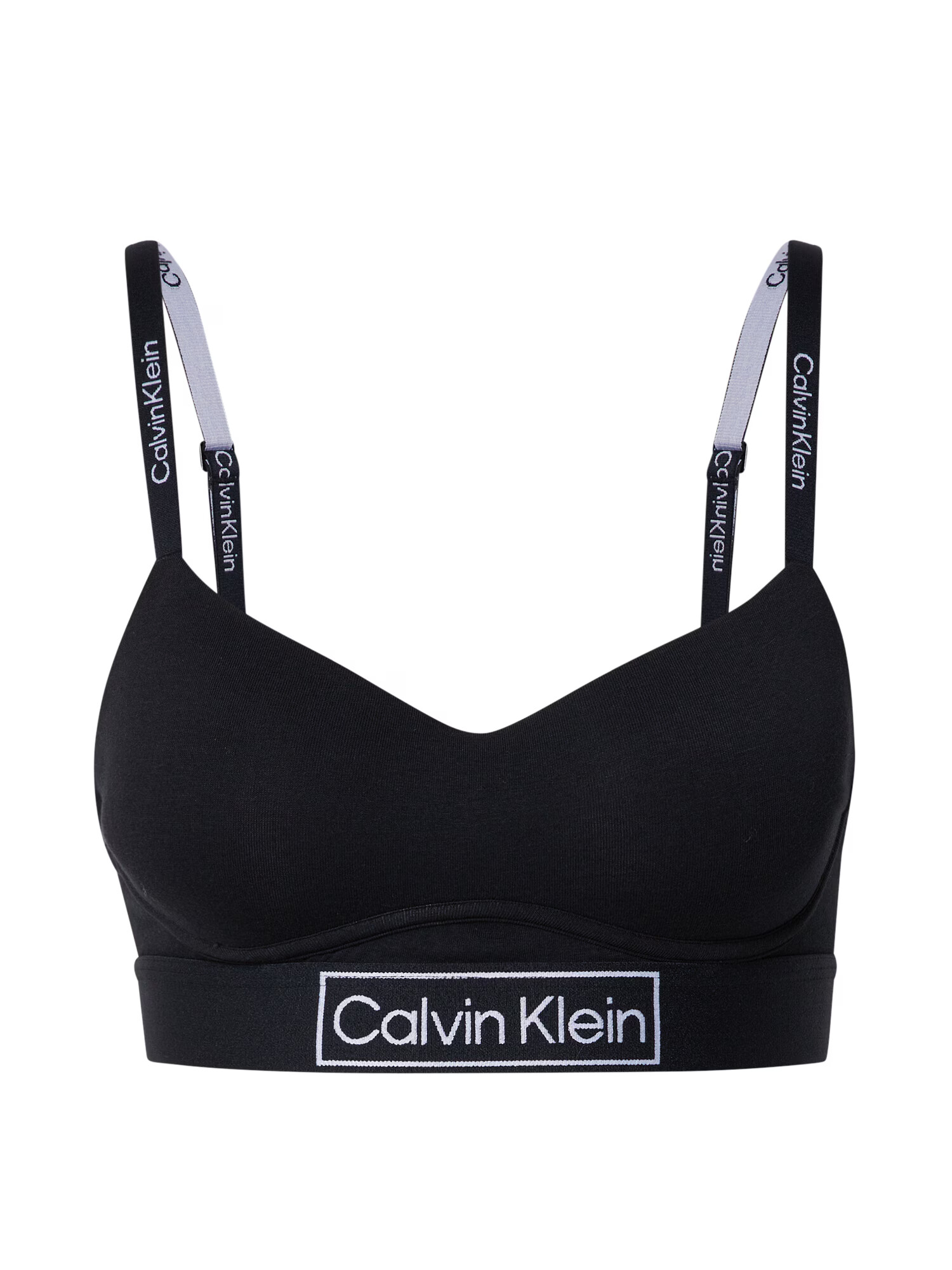 Calvin Klein Underwear Nedrček črna / bela - Pepit.si